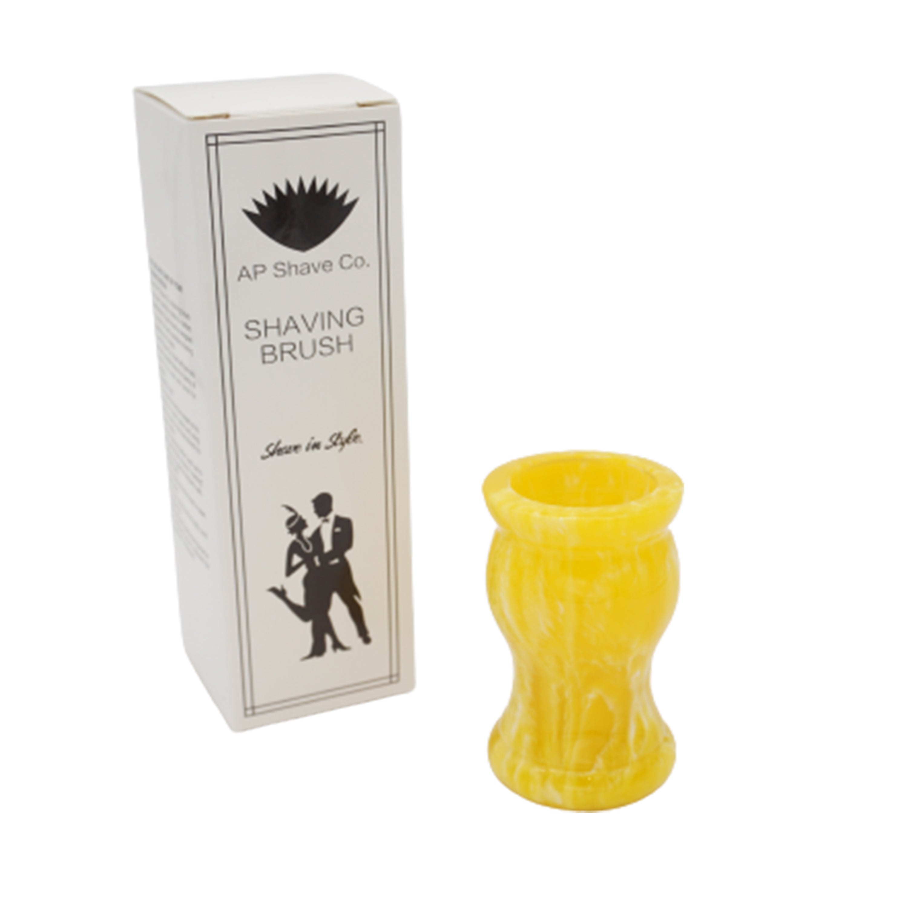 Premium Lemon Drop Handcrafted Shaving Brush Handle - Fits 26mm & 28mm Knots - Perfect for Wet Shaving & Grooming Kits - Ideal Gift for Men's Skincare Routine