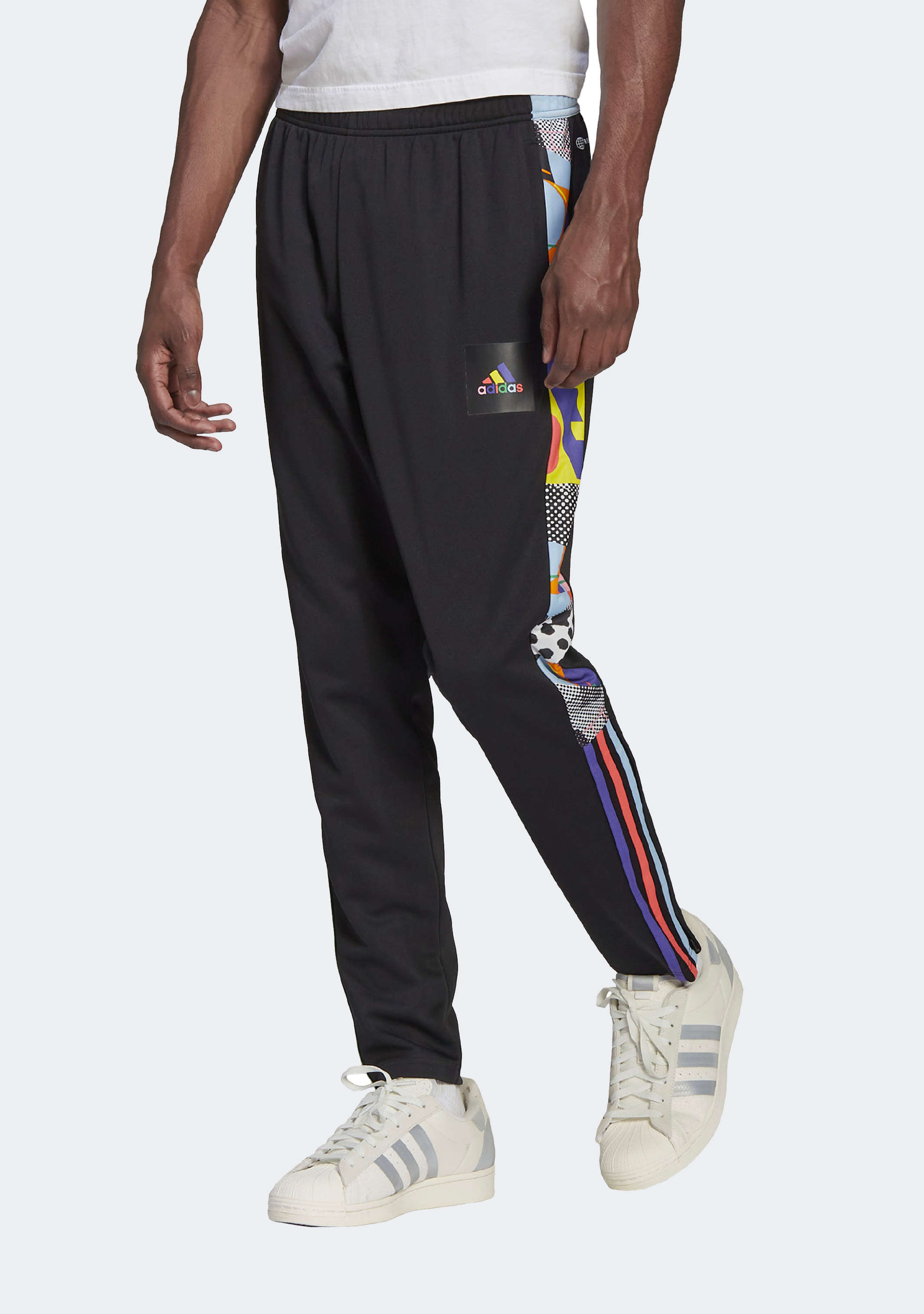 Adidas Men's Tiro Pride Track Pants - Comfortable Athletic Training Joggers for Running, Soccer & Gym Workouts - Perfect for Sports & Casual Wear
