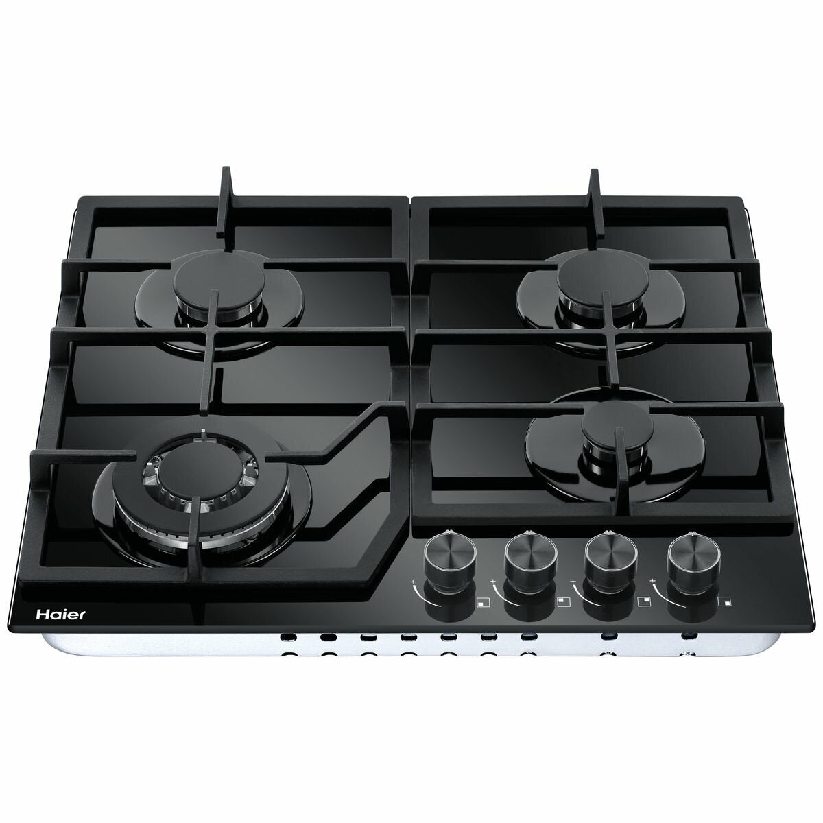 Haier 60cm 4-Burner Natural Gas Cooktop HCG604WFCG3 - Premium Stainless Steel Gas Stove for Modern Kitchen Cooking, Baking & Entertaining