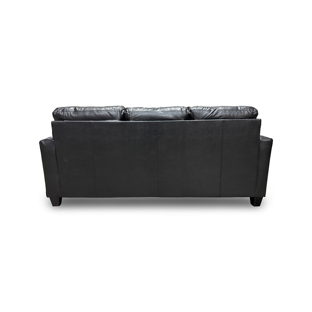 Premium Denton Leather Sofa - Genuine Leather, Modern Design, Comfortable & Durable - Perfect for Living Room, Office, or Lounge Areas