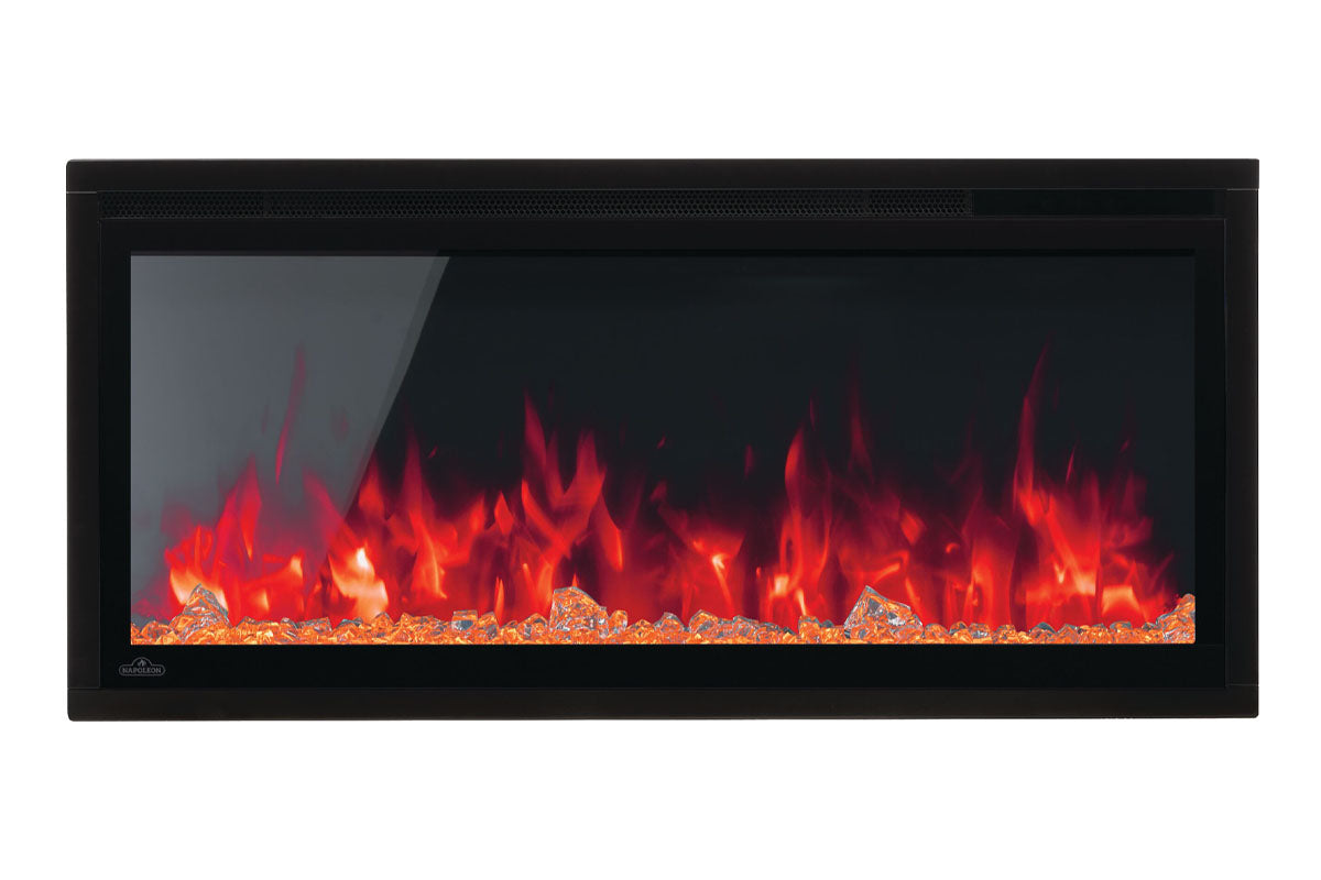 Napoleon Entice 36 Inch Wall Mount Recessed Linear Electric Fireplace - Modern Home Heating Solution for Living Room, Bedroom & Office