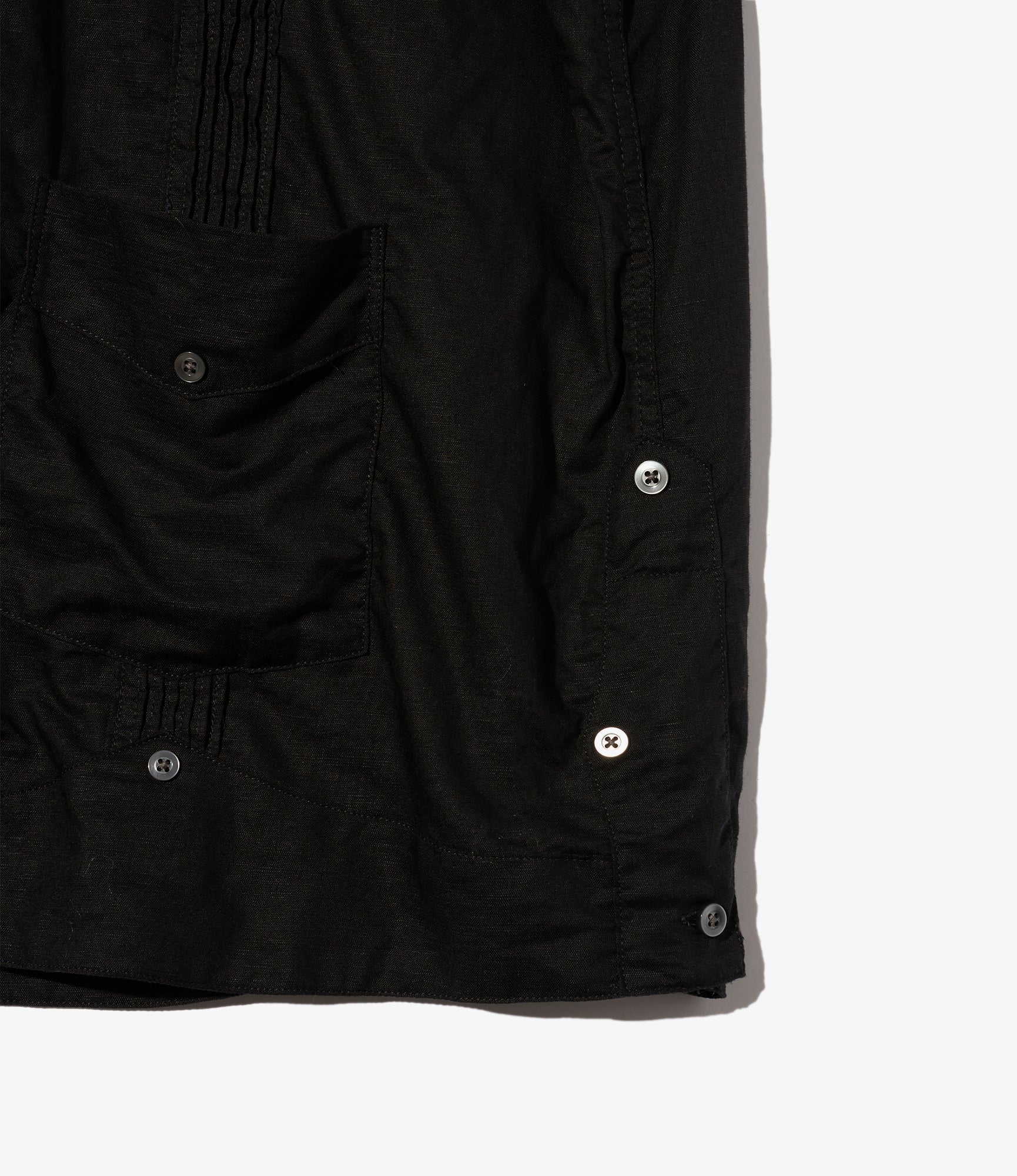 Premium Guayabera Shirt for Men - 100% Black Handkerchief Linen Cuban Shirt - Breathable & Stylish Summer Wedding, Party & Vacation Wear