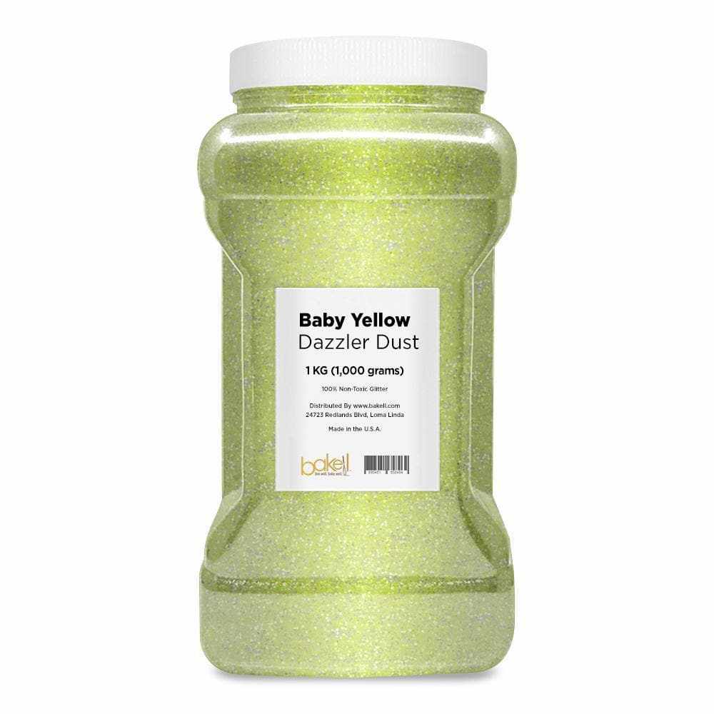 Premium Baby Yellow Dazzler Dust® - 8oz Bulk Glitter for Crafts, DIY Projects & Nail Art | Safe Non-Toxic Sparkle Powder for Slime, Resin Art & Party Decorations