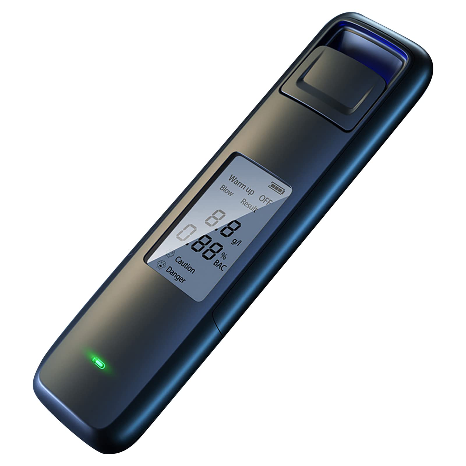 Portable Breathalyzer with LCD Display - USB Rechargeable Alcohol Tester for Personal & Professional Use - Accurate BAC Detection for Parties, Driving Safety & Workplace Testing