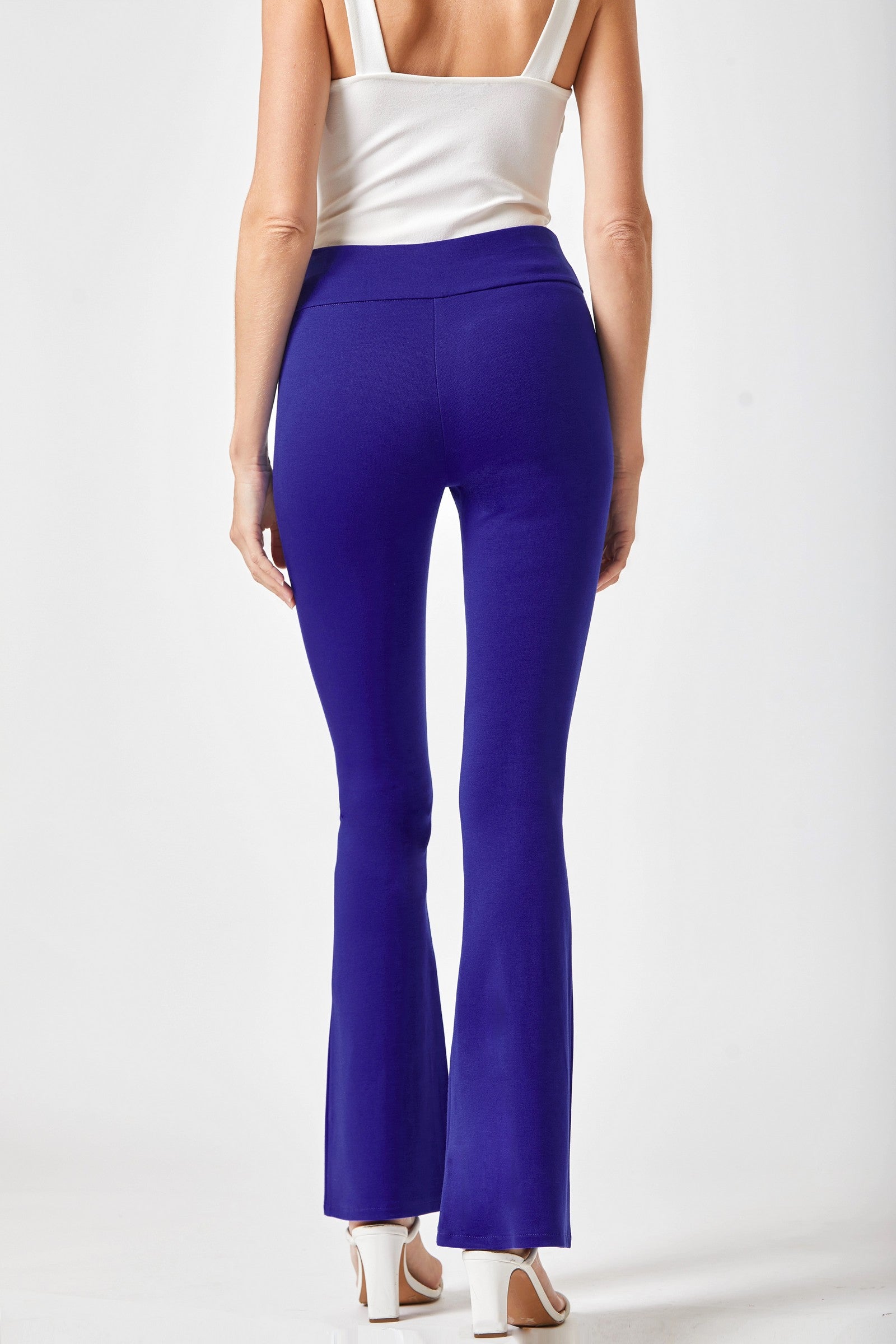 Magic Flare Pants for Women - 11 Vibrant Colors | High Waisted Wide Leg Trousers | Perfect for Casual Wear, Office & Date Nights