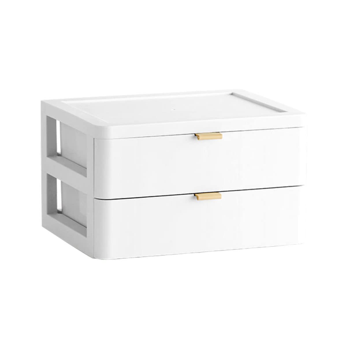 FRCOLOR 6-Drawer Makeup Organizer with Clear Acrylic Design - Portable Cosmetic Storage Box for Vanity, Bathroom & Travel | Perfect for Lipsticks, Brushes & Skincare Products