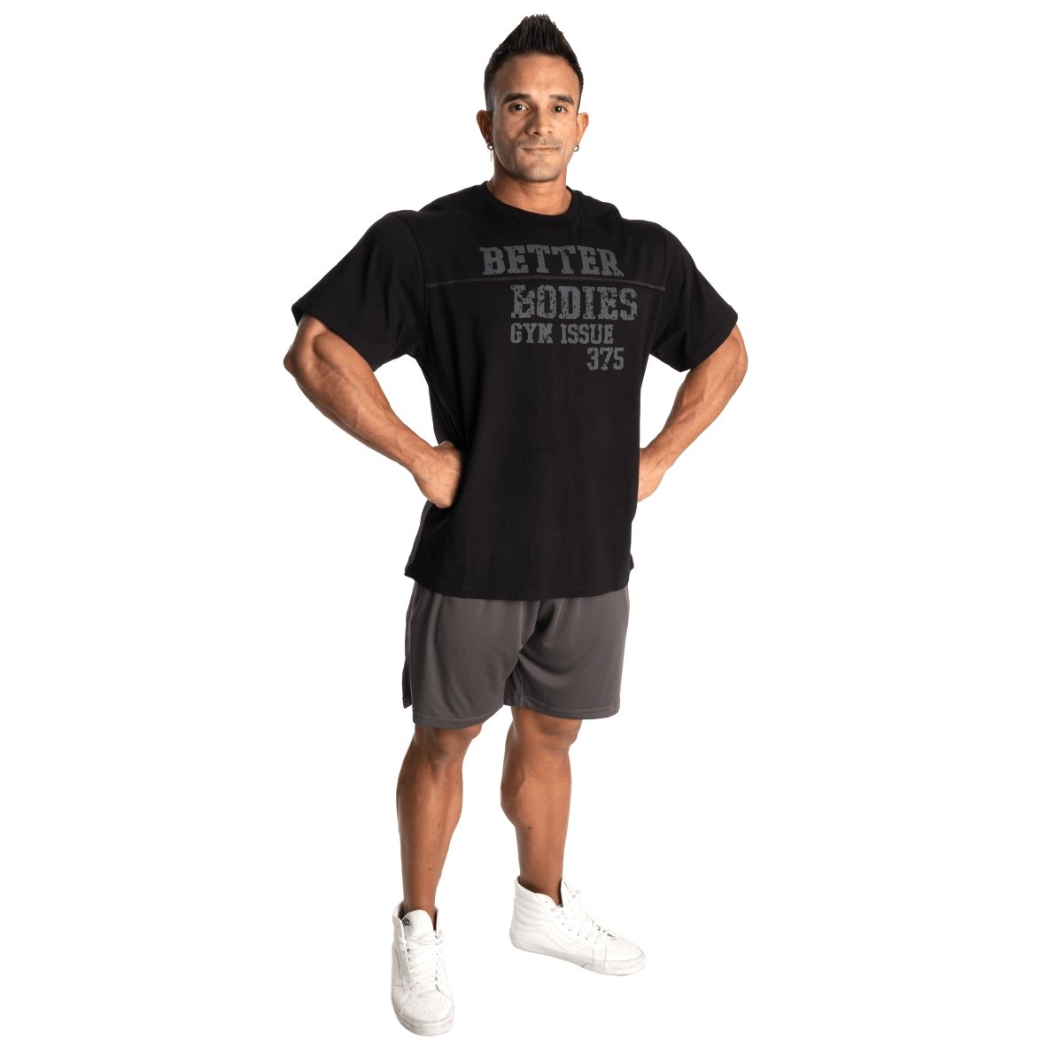 Better Bodies Union Original Tee - Premium Cotton Men's T-Shirt in Black | Casual Wear, Street Style & Everyday Comfort