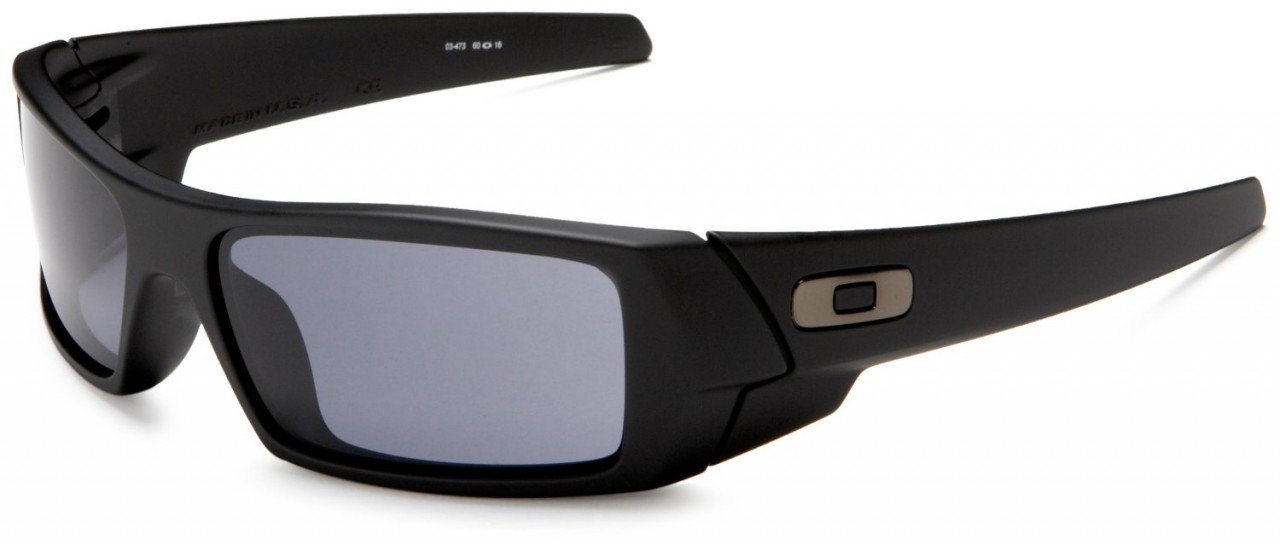 Oakley Gascan Matte Black Sunglasses with Grey Lens - Polarized Sports & Outdoor Sunglasses for Running, Cycling, and Driving