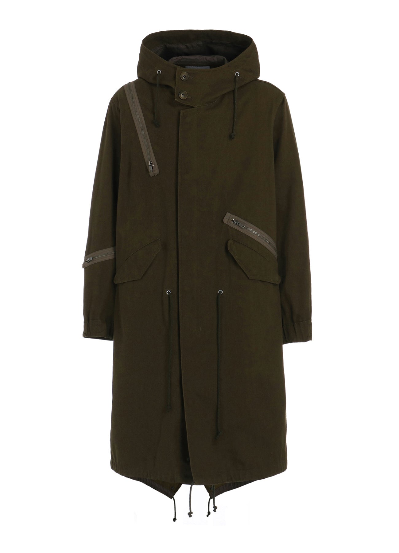 Men's Cotton Drill Zipper Mods Coat - Lightweight Casual Jacket for Outdoor Activities & Streetwear Fashion