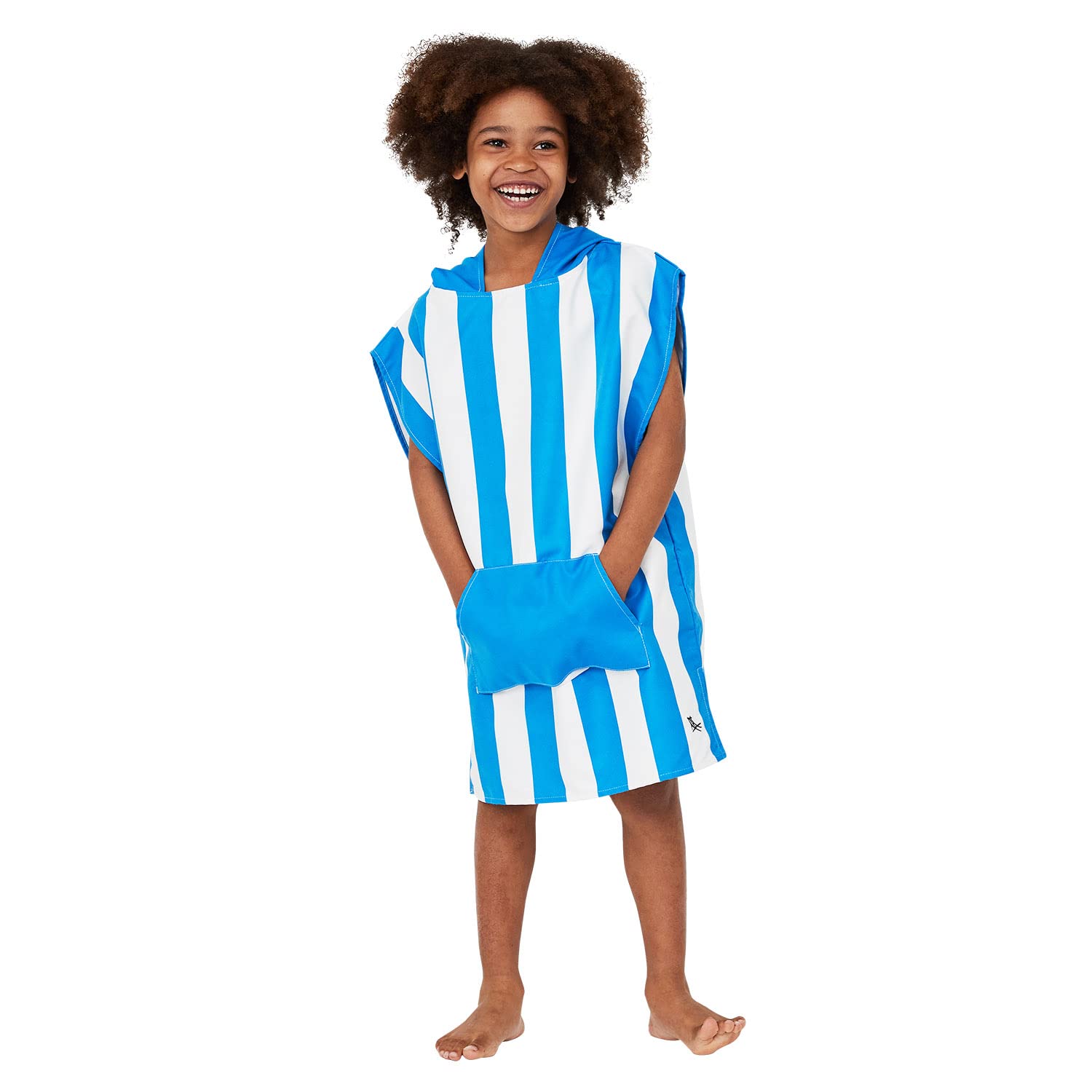 Dock & Bay Kids Hooded Poncho - Super Absorbent Quick Dry Beach Towel for Swimming Pool & Outdoor Activities - Compact Lightweight Travel Towel with Carry Bag - Mini Collection (Multiple Sizes) - Perfect for Beach Days, Pool Parties & Family Vacations
