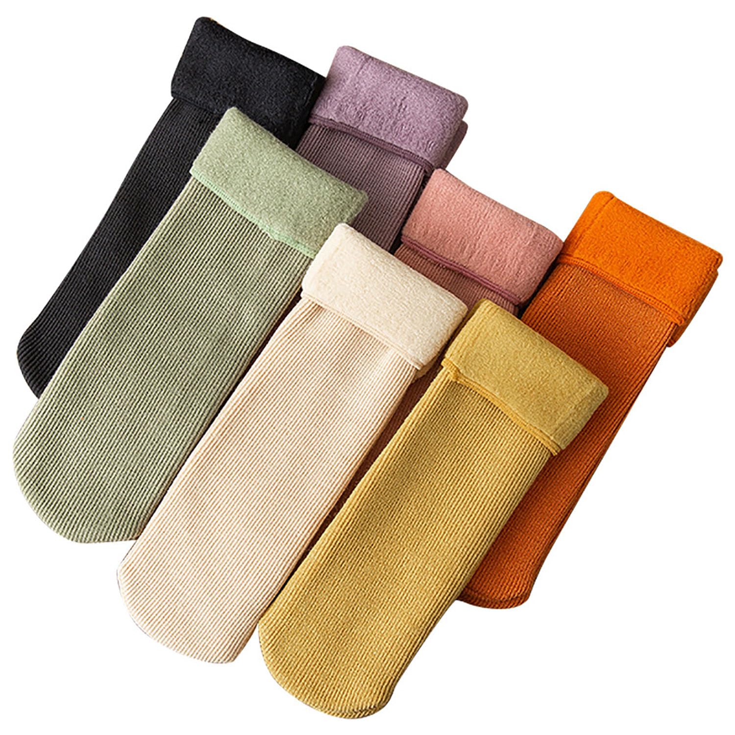 Manlira Women's Ultra-Soft Velvet Thermal Socks - Fleece-Lined Winter Warm Snow Socks for Cold Weather | Cozy Indoor & Outdoor Wear for Hiking, Snowboarding & Home Comfort