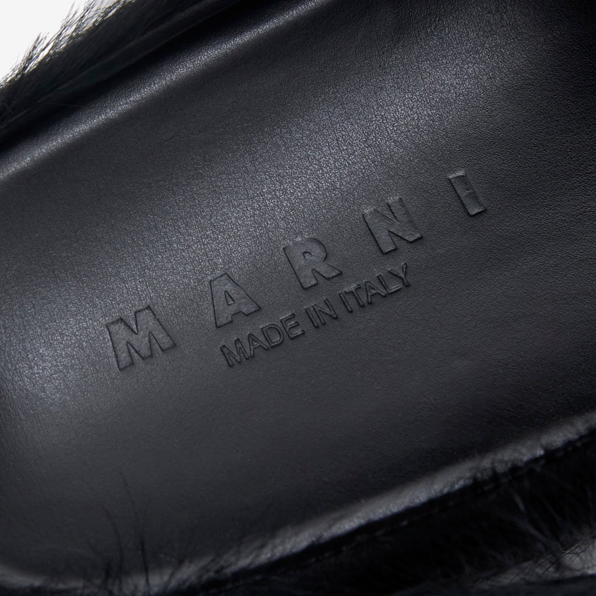 Premium Long Hair Calfskin Fussbett Sabot Slippers - Black | Luxurious Shearling Lined House Shoes for Women | Perfect for Winter Comfort & Home Relaxation