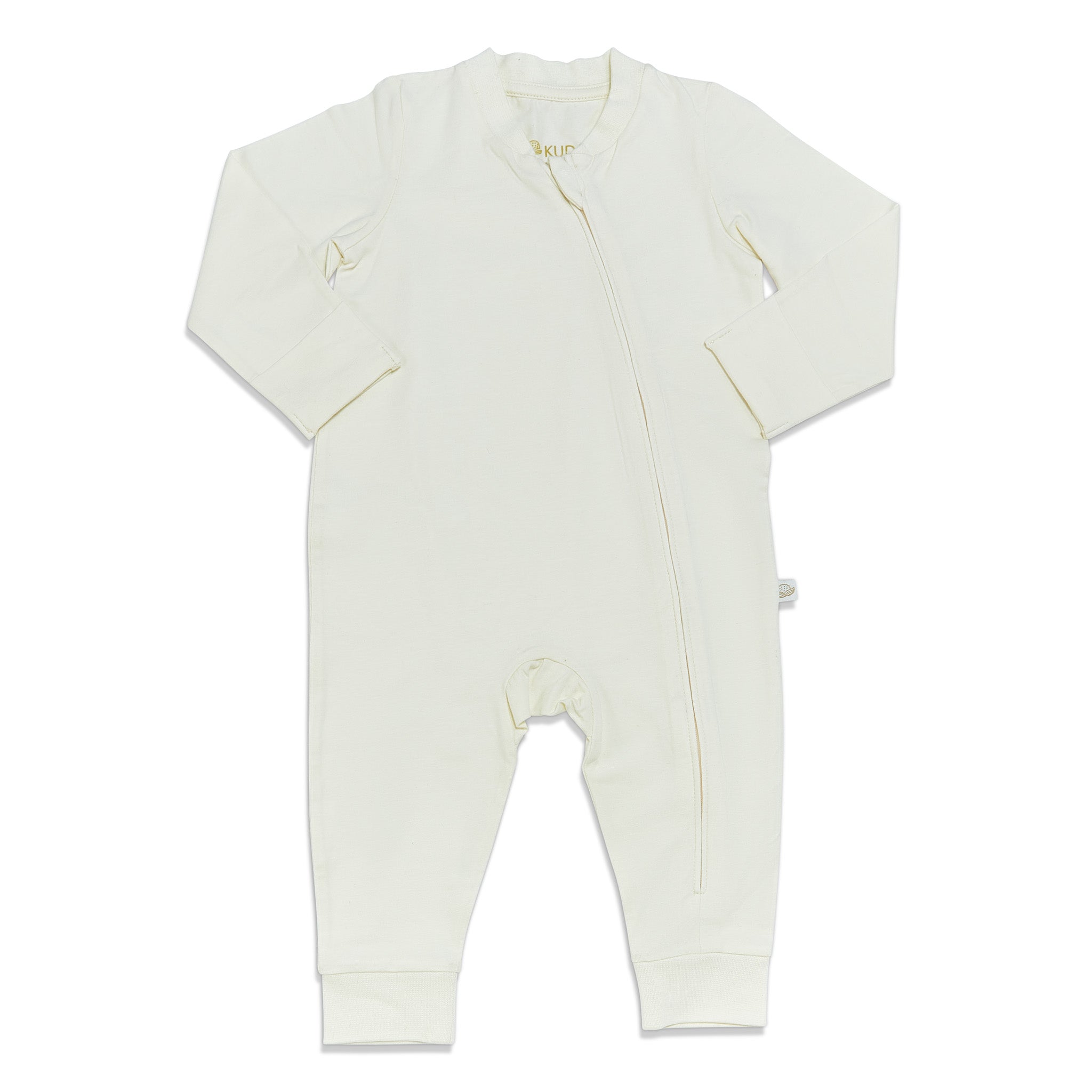 Organic Long Sleeve Zip-Up Baby Onesie - Soft Cotton Sugar Cookie Print - Perfect for Newborns, Infants & Toddlers - Cozy Outfit for Playtime, Naptime & Family Photos