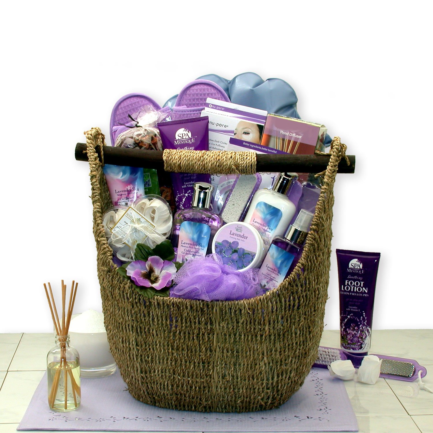 Luxury Lavender Spa Gift Set for Women - Relaxing Bath & Body Care Essentials | Perfect for Birthday, Anniversary & Mother's Day Gifts