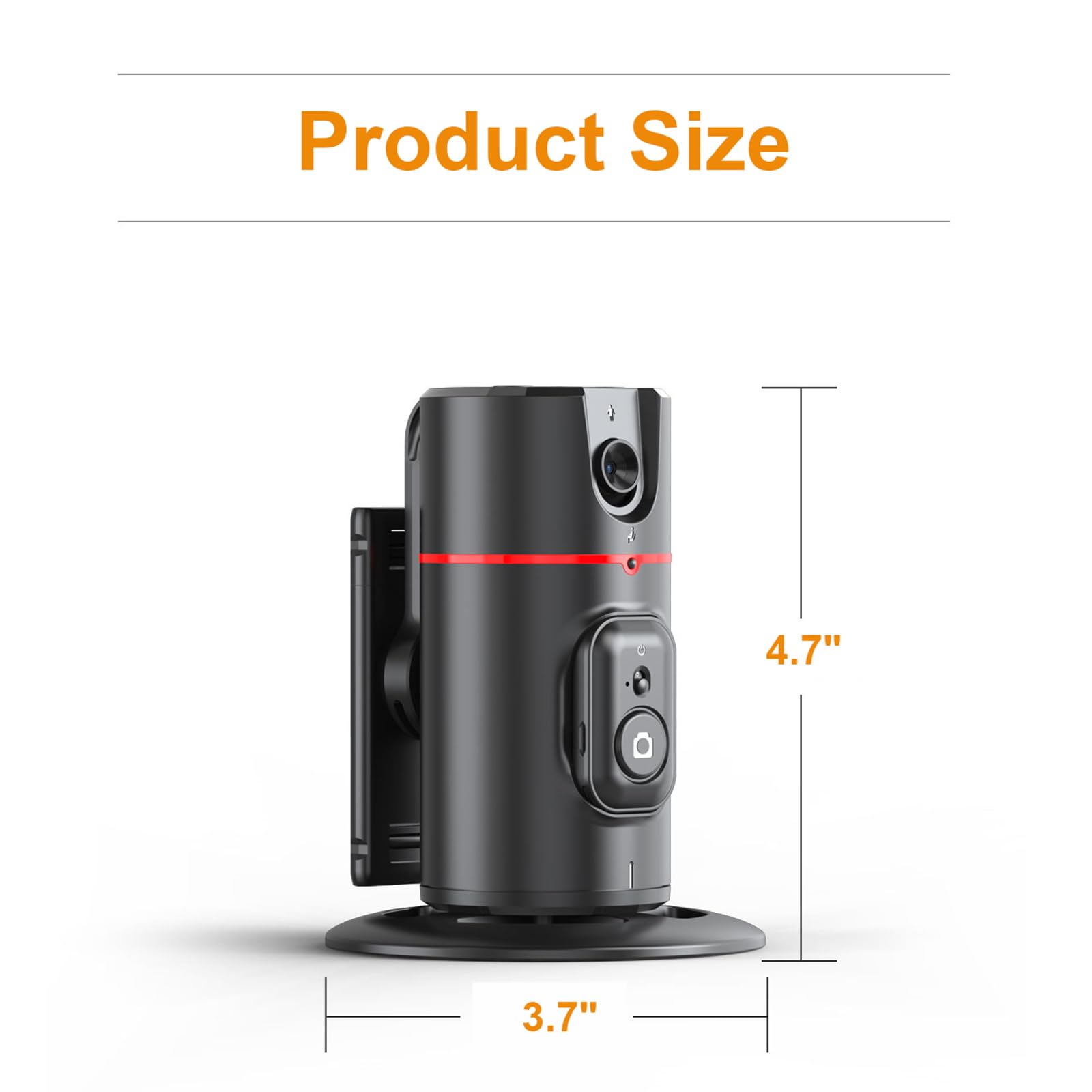 Auto Face Tracking Phone Holder with Remote Control - Foldable 360° Rotation Tripod Stand for iPhone & Android, No App Needed, Gesture & Voice Control - Perfect for Live Streaming, Vlogging, Video Calls, TikTok & YouTube Content Creation
