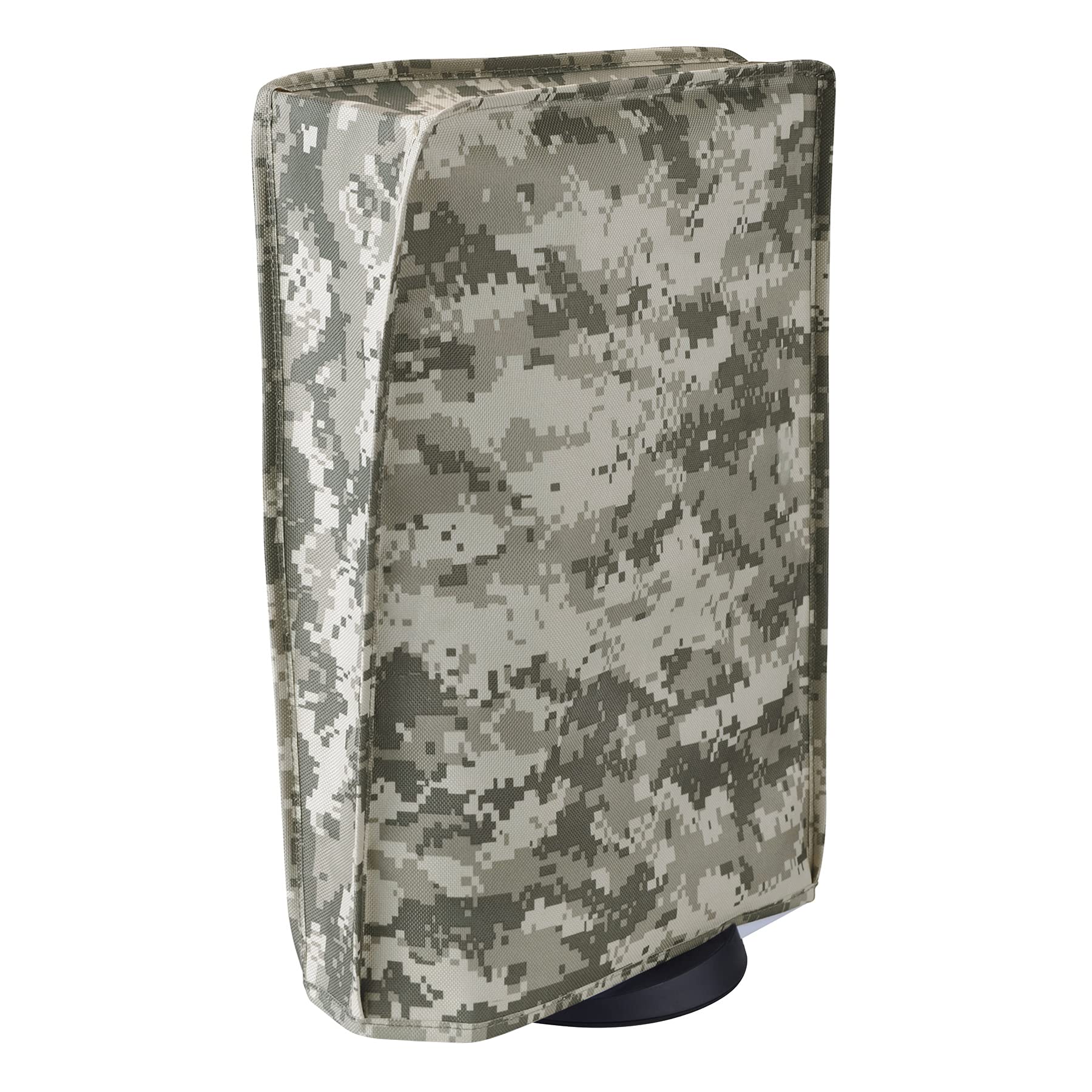 PlayVital Nylon Dust Cover for PS5 Console - Soft Lining, Anti-Scratch & Waterproof Protective Sleeve for PS5 Digital/Disc Edition (Digital Camouflage) - Perfect for Gaming Setup Protection & Travel Storage