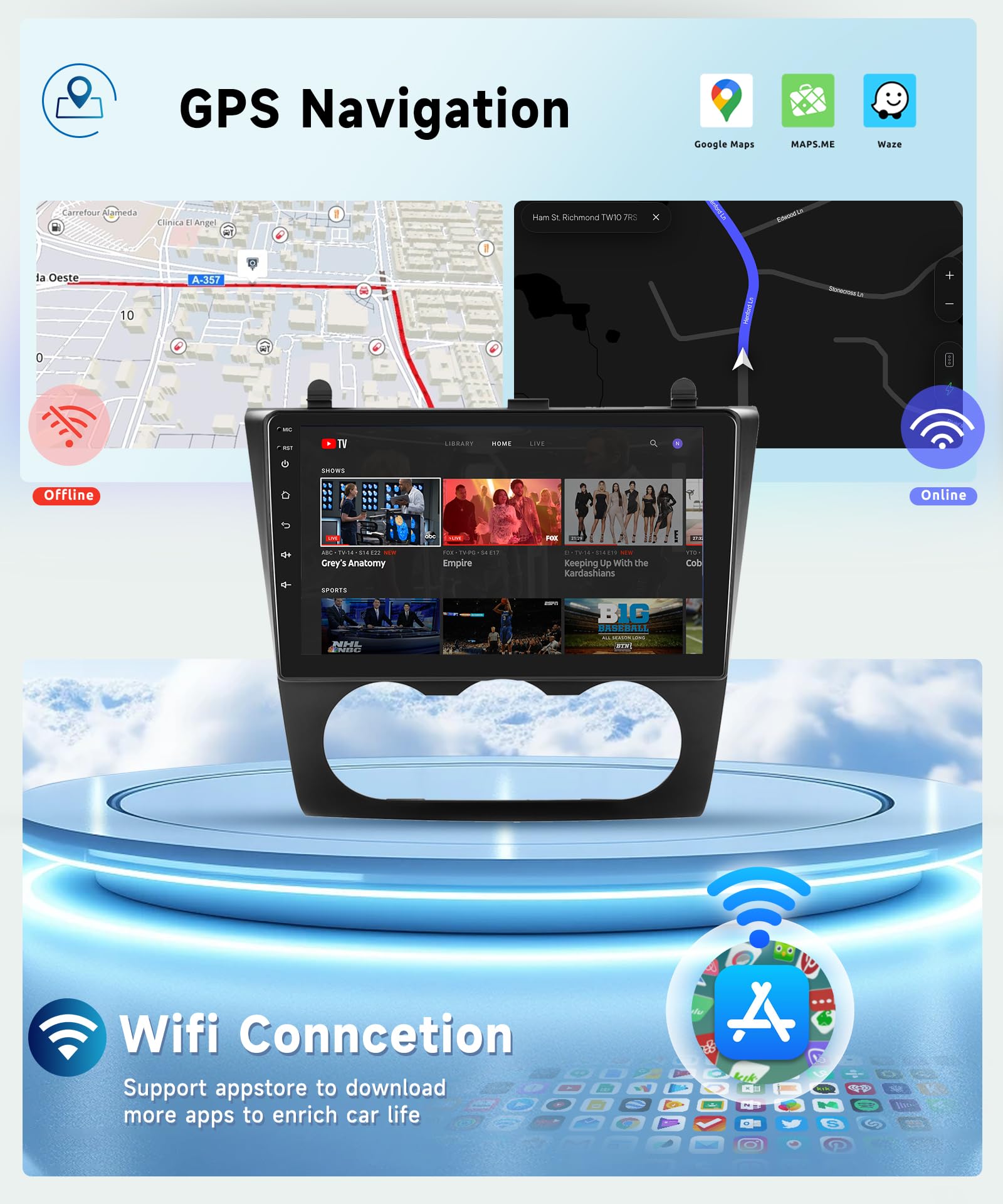8-Core 2GB+64GB Android 13 Car Stereo for Nissan Altima 2008-2012 | 9