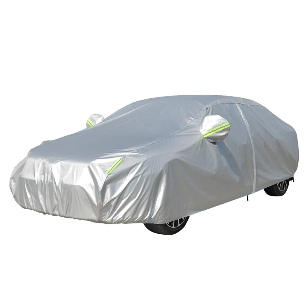 ZBM-ZBM Universal Breathable Full Car Cover - Elastic Dustproof Sunscreen Scratch-Resistant Indoor/Outdoor Protection for Garage, Exhibition, and Travel - Car Accessories & Tarpaulin for All Vehicles