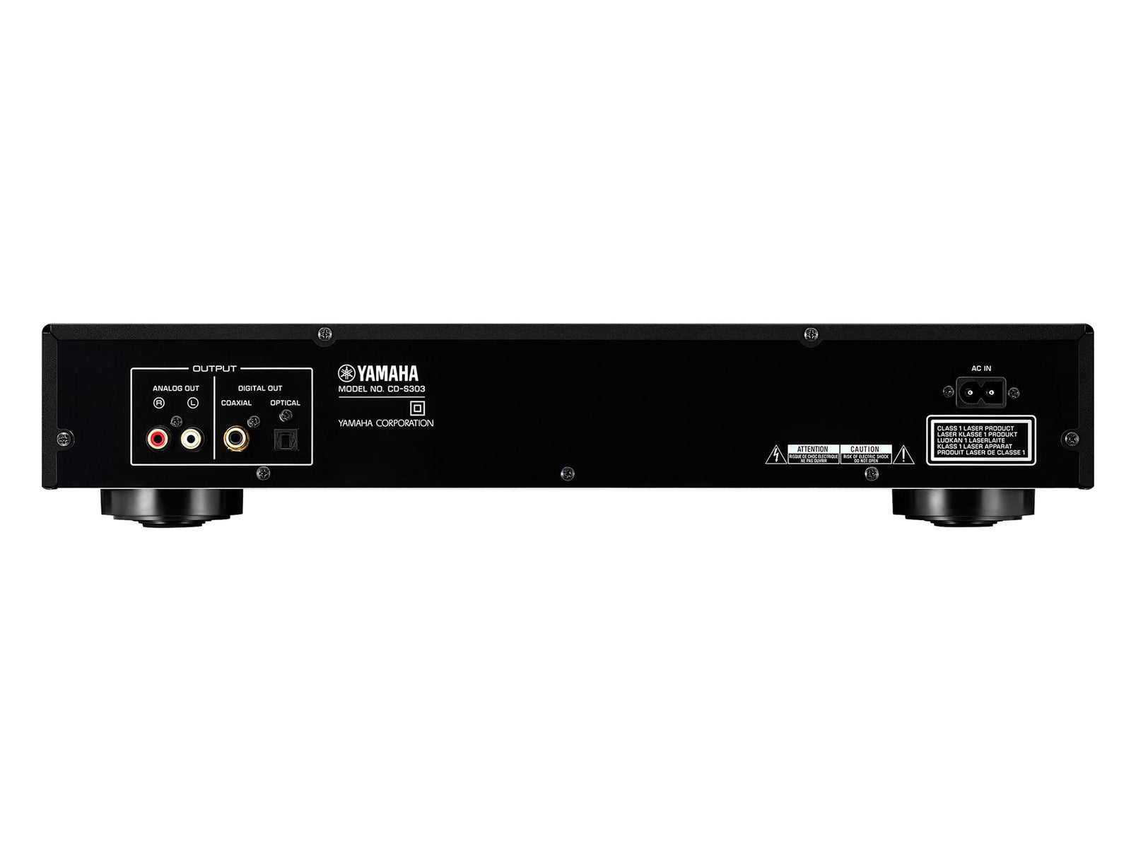 Yamaha CD-S303 High-Quality CD Player for Home Audio - Perfect for Music Lovers & Audiophiles in Living Room, Bedroom, or Home Theater Setup