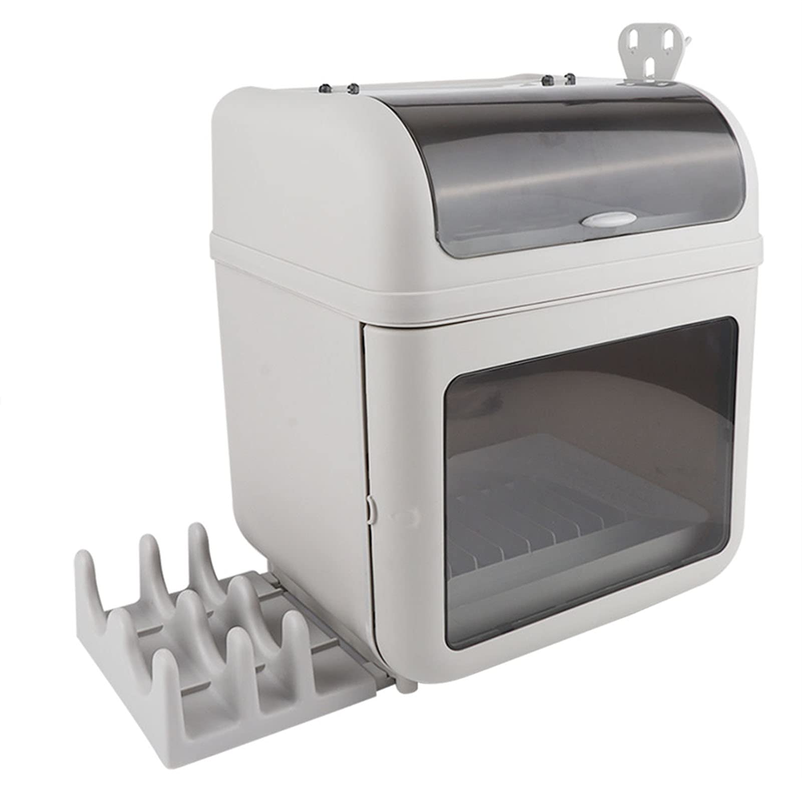 Stainless Steel Dish Drying Rack with Utensil Holder - Space Saving Kitchen Organizer for Dishes, Cups & Cutlery - Perfect for Small Kitchens, Apartments & RV Use