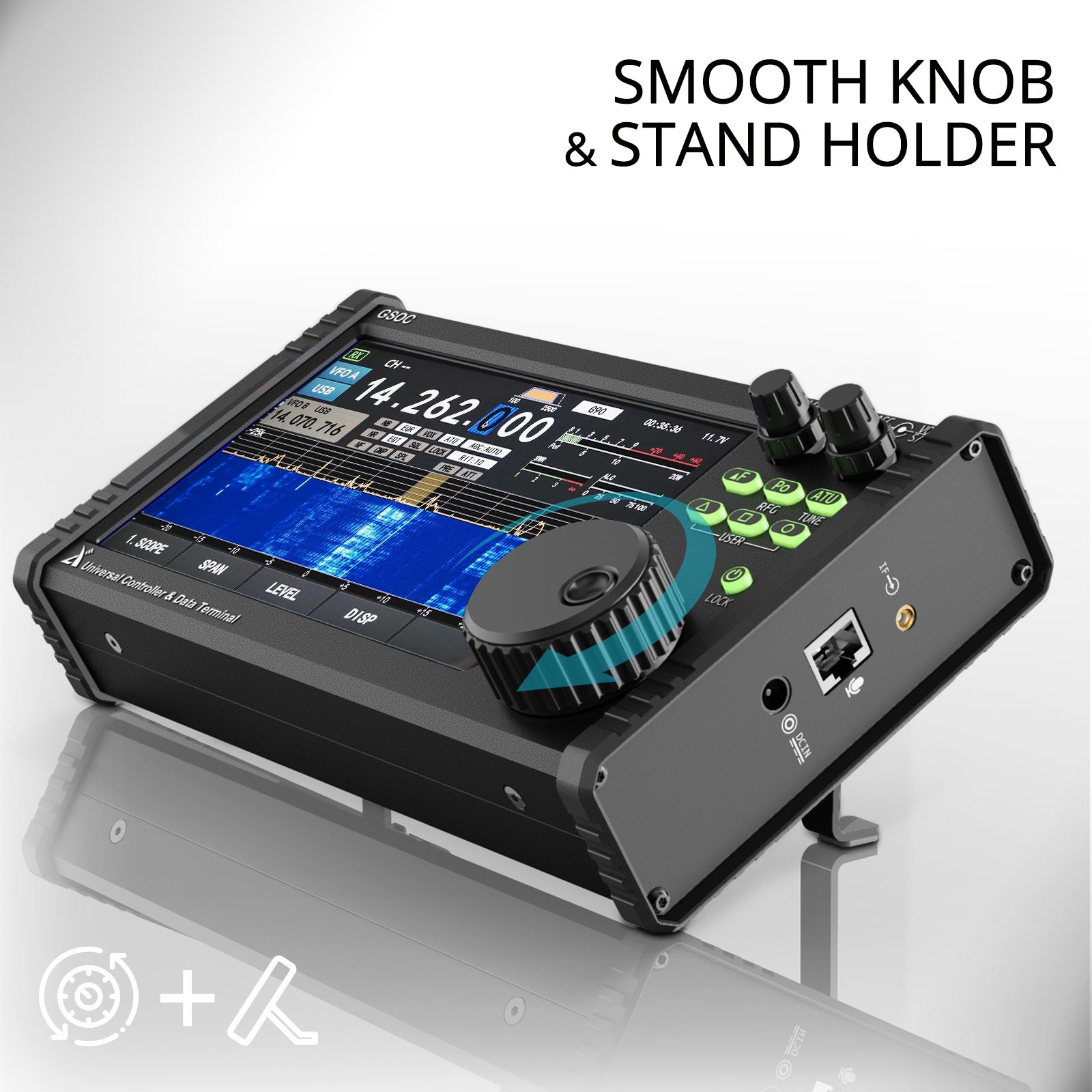 Xiegu GSOC Remote Controller with Touch Screen - Spectrum & Waterfall Display for Ham Radio Enthusiasts | Perfect for Field Operations and Remote Monitoring