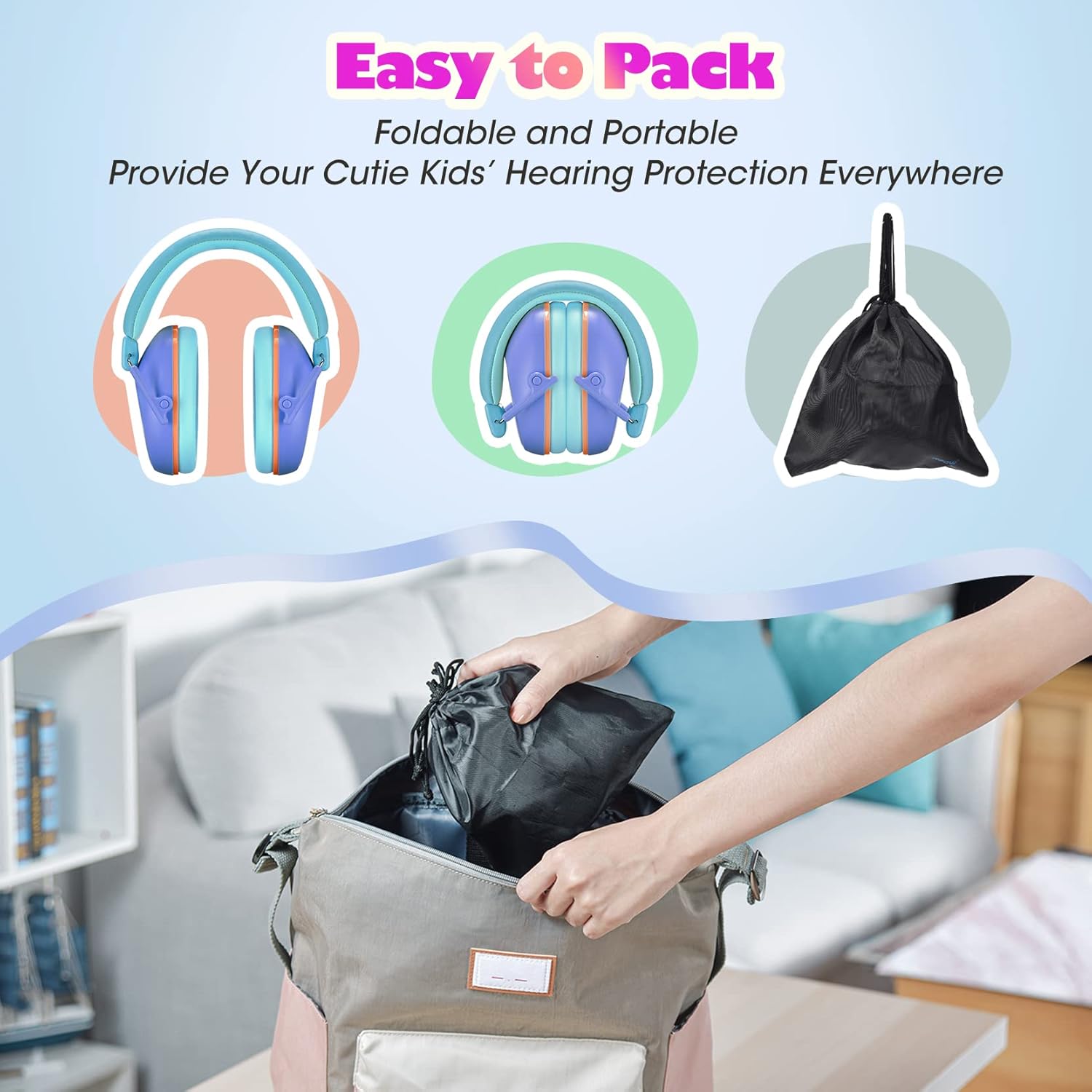 Noise Cancelling Headphones for Kids - 28dB SNR Hearing Protection Earmuffs for Toddlers & Autism - Adjustable Comfort Ear Defenders for Monster Truck Shows, Concerts, Air Shows & Fireworks - Perfect for Sensory Sensitive Children & Loud Events