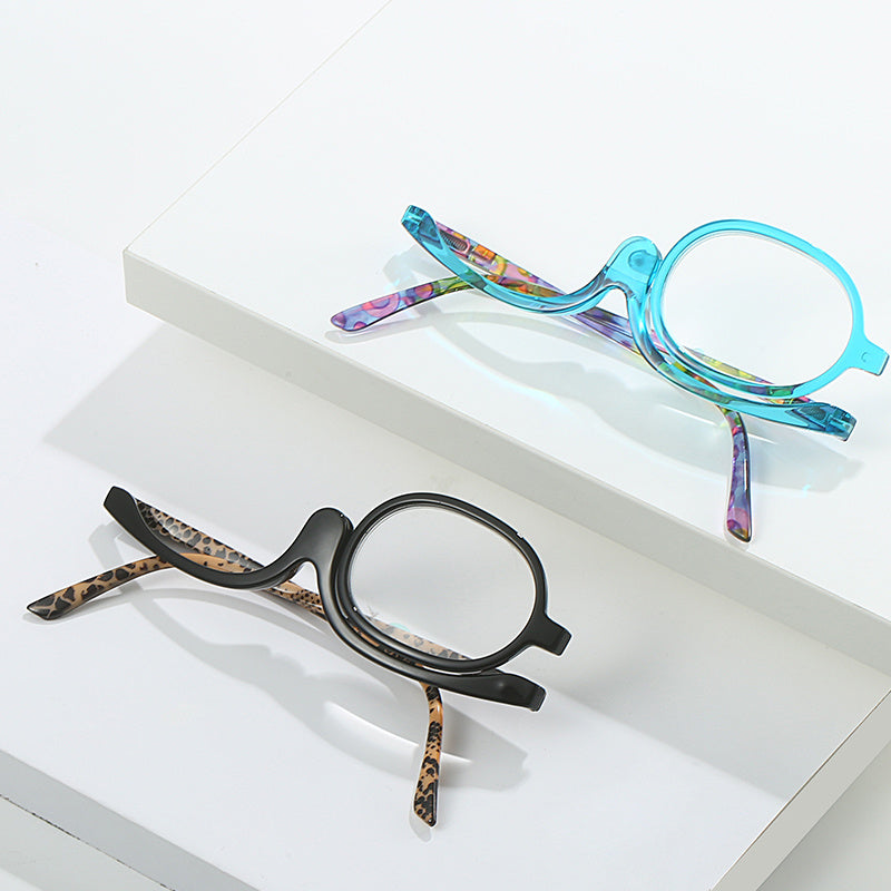 180° Rotating Lens Makeup Mirror - Multifunctional Reading Glasses with LED Light | Perfect for Vanity, Dressing Table, Travel & Home Use