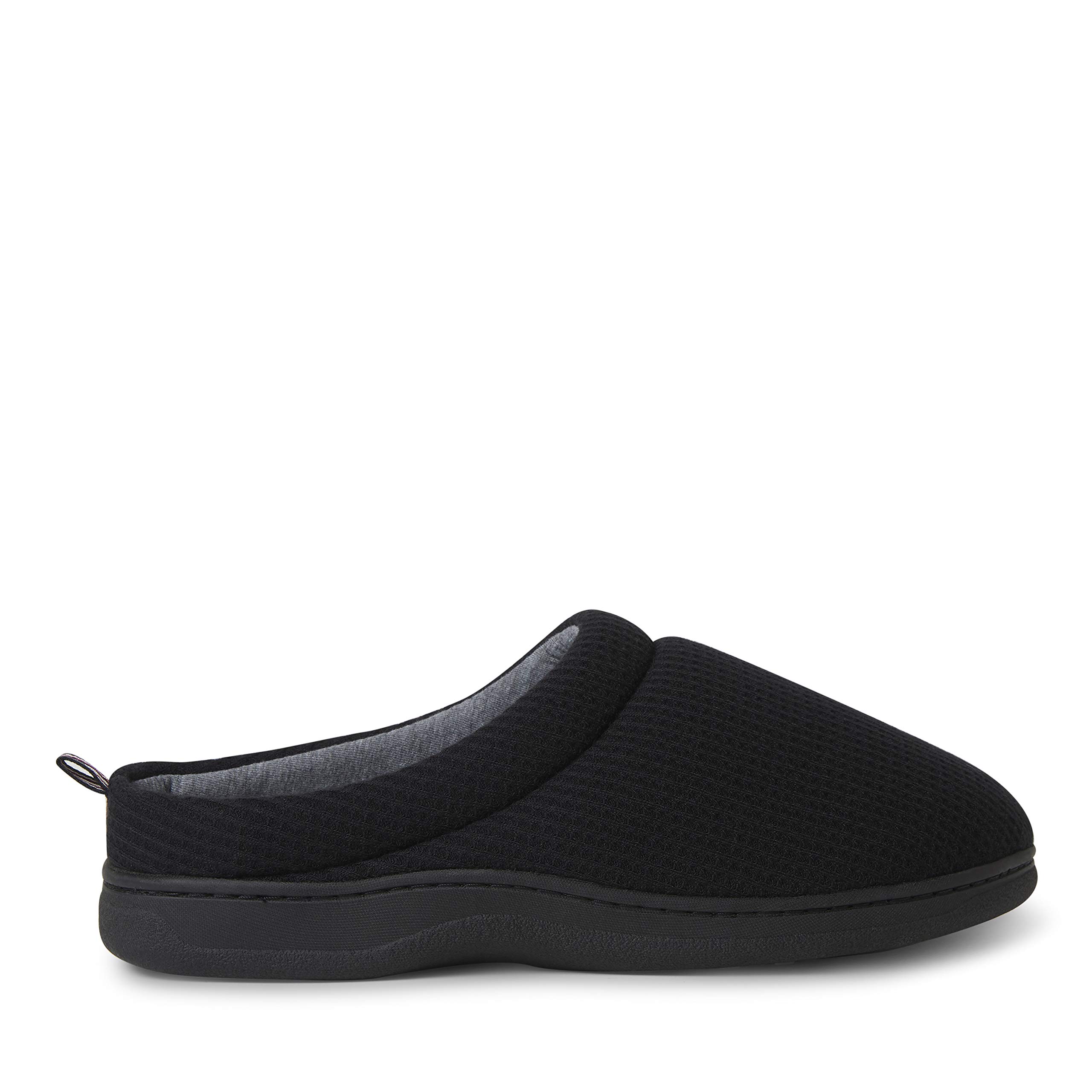 Dearfoams Women's Nathan Waffle Knit Clog Slippers - Soft Indoor/Outdoor House Shoes for Comfort & Support - Perfect for Home, Garden & Quick Errands