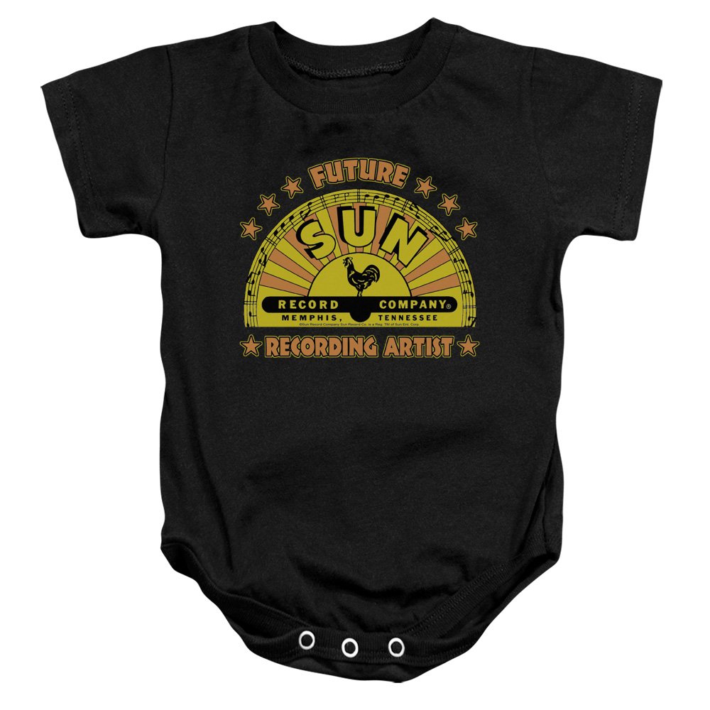 Sun Records Boys' Future Recording Artist Bodysuit - Black Baby Onesie for Music Lovers | Perfect for Concerts, Photo Shoots & Music-Themed Parties