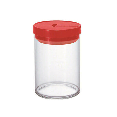 Hario Coffee Bean Storage Container - Airtight Red Canister for Fresh Coffee Beans | Perfect for Kitchen, Pantry & Coffee Station Organization