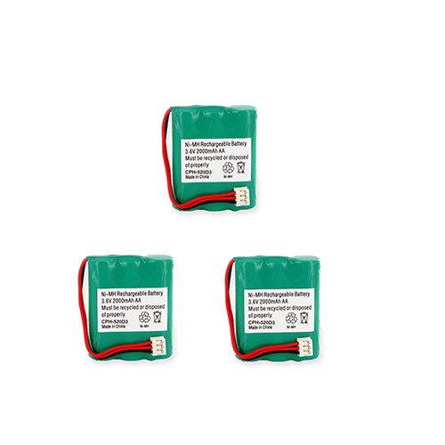 GE 5-2699 Cordless Phone Battery Combo Pack - 3 x EM-CPH-520D3 Replacement Batteries for Home & Office Phones | Long-Lasting Power Solution