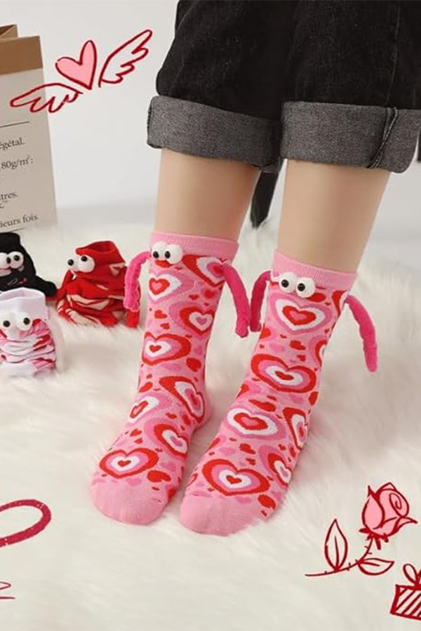 Magnetic Hand Socks for Couples - Warm & Cozy Winter Gloves for Hand Holding - Perfect for Date Nights, Romantic Walks & Cold Weather Activities