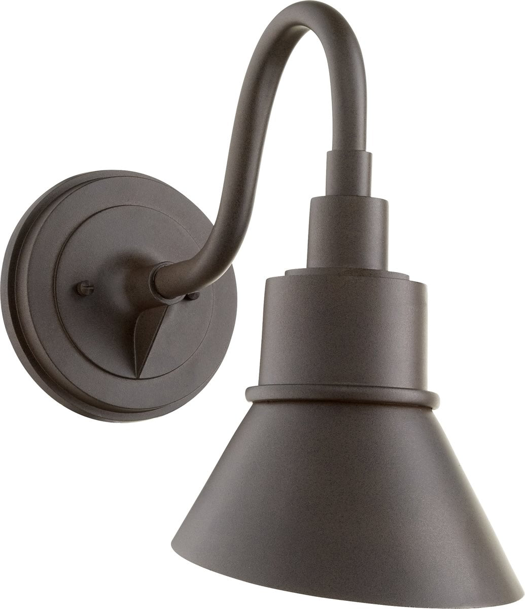 14H Torrey 1-Light Outdoor Wall Lantern in Oiled Bronze - Perfect for Porch, Patio, and Garden Lighting