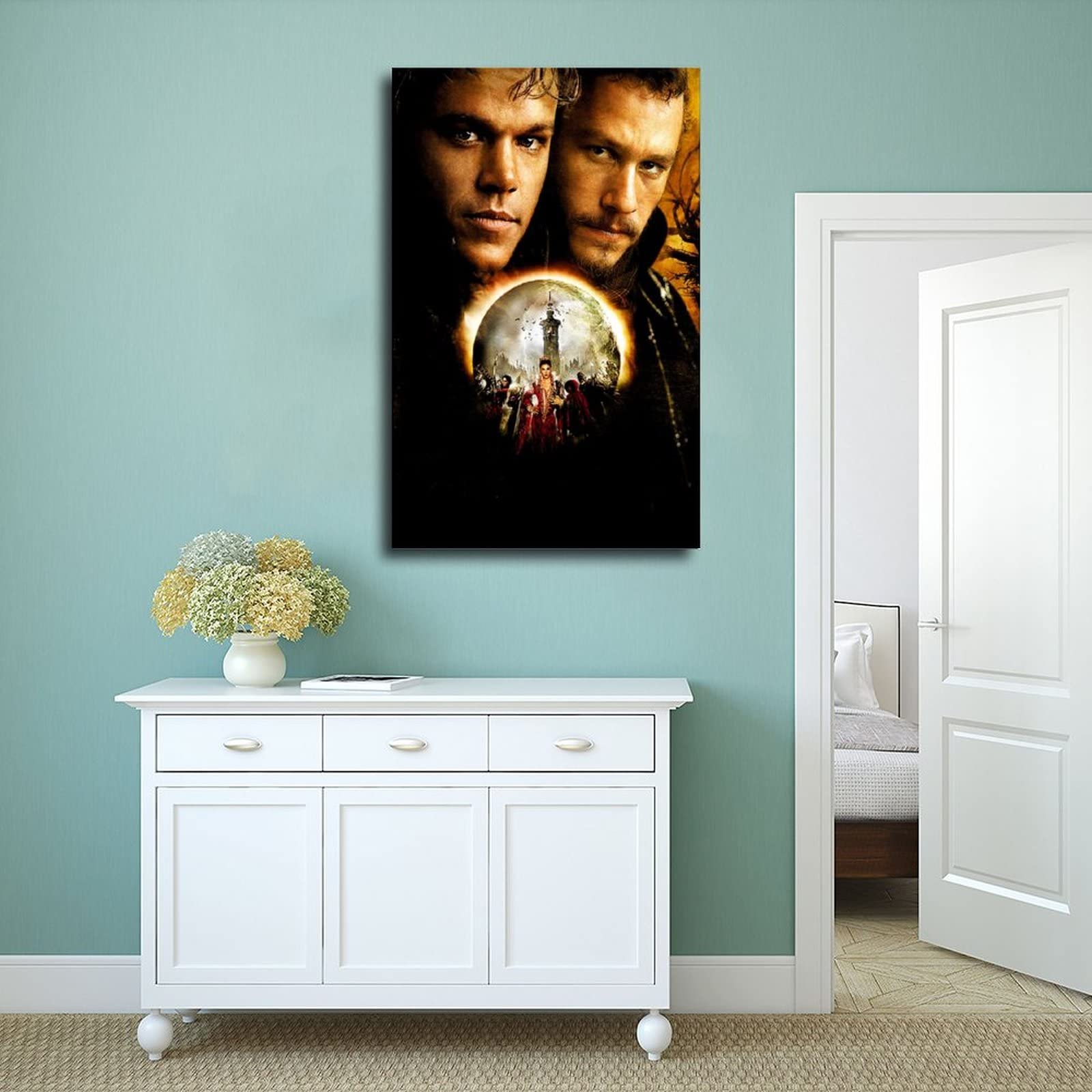 SHISHEN The Brothers Grimm Movie Poster - 24x36 Inch (60x90cm) Canvas Wall Art for Bedroom, Dorm, Office & Home Decor - Perfect Gift for Movie Lovers & Fantasy Fans - Ideal for Living Room, Game Room, Theater Room & Man Cave Decor