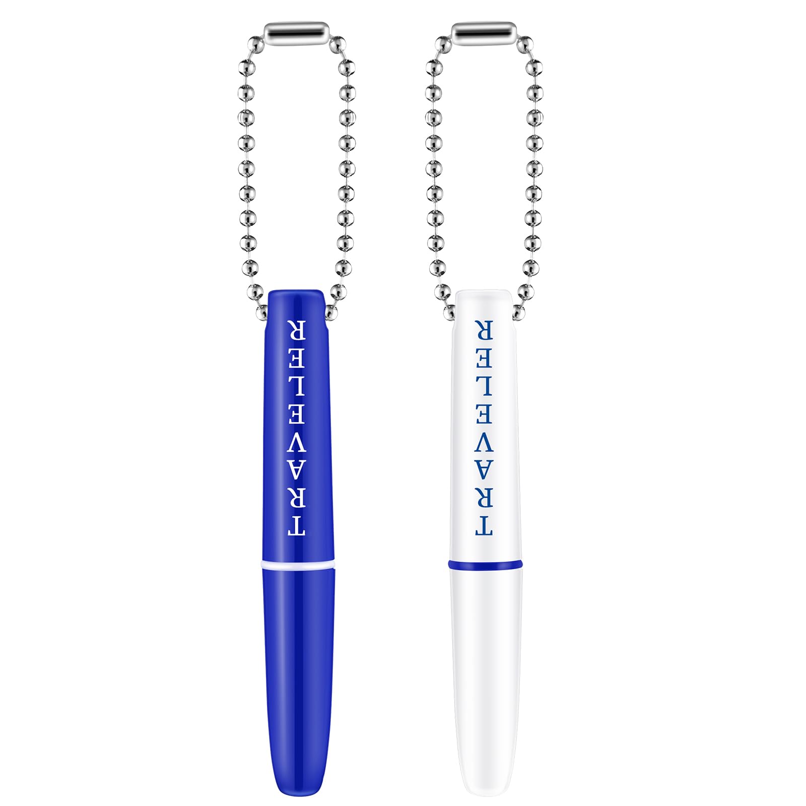 EXCEART Travel Teeth Plaque & Tartar Remover Tool Set - Mini Dental Hygiene Cleaning Kit with Chain for Travel & Home Use - Perfect for Whitening, Stain Removal & Oral Care On-the-Go