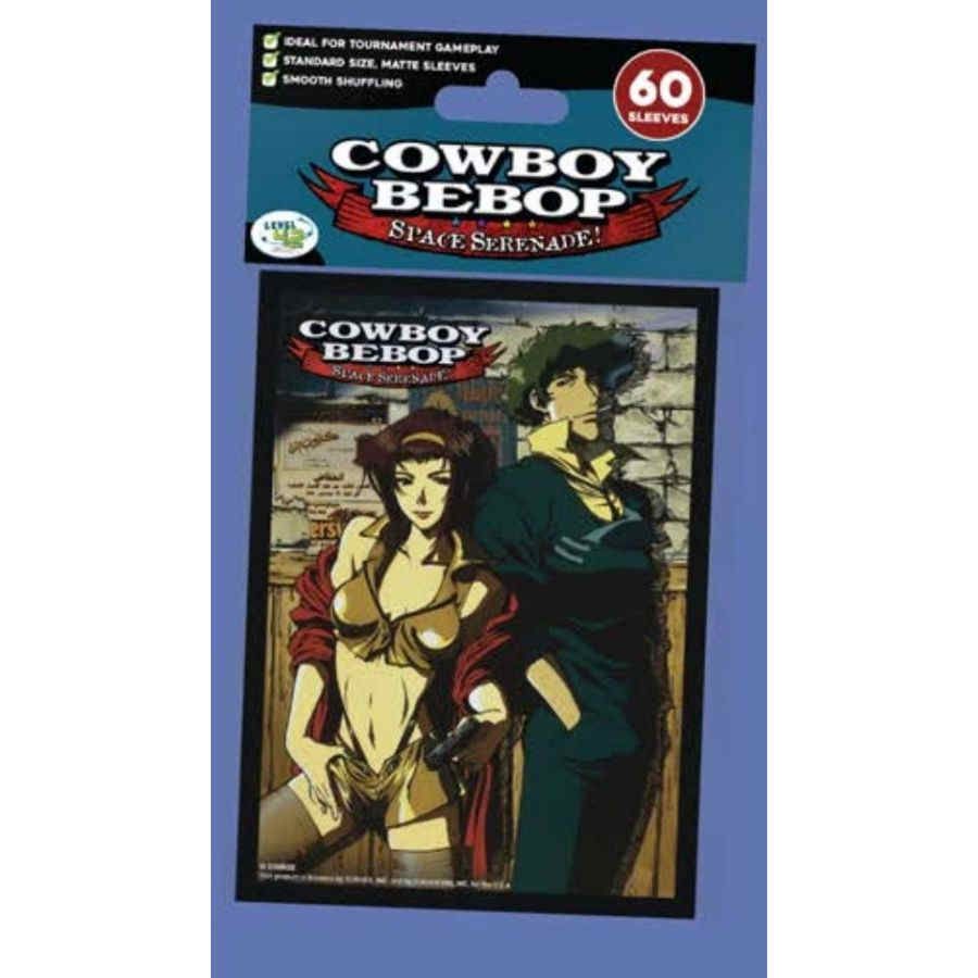 60ct Standard Size Card Sleeves - Cowboy Bebop Space Serenade Faye & Spike Anime TCG Protectors - Perfect for MTG, Pokemon, Yu-Gi-Oh! Card Games and Collectibles
