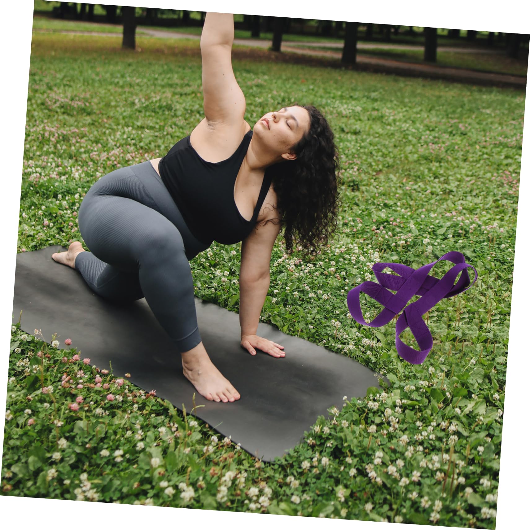 Premium Yoga Mat Strap - Non-Slip Yoga Mat Carrier with Adjustable Band for Yoga Training, Travel & Storage | Ideal for Yoga Classes, Gym, Home Practice & Outdoor Workouts