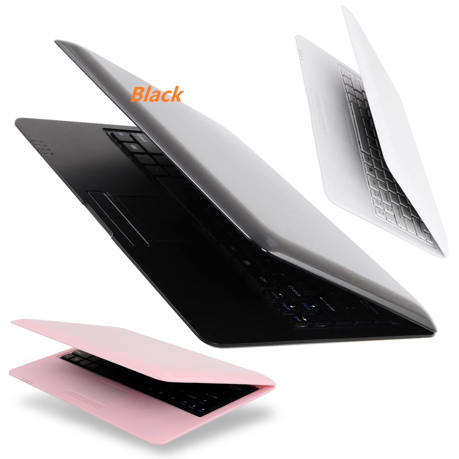 Bigmachine 10.1 Inch Portable Laptop - Quad Core Processor, 8GB RAM, Android 6.0 OS, Lightweight Mini PC with WiFi & Webcam - Perfect for Netflix, YouTube, Web Browsing & Remote Work (Black)