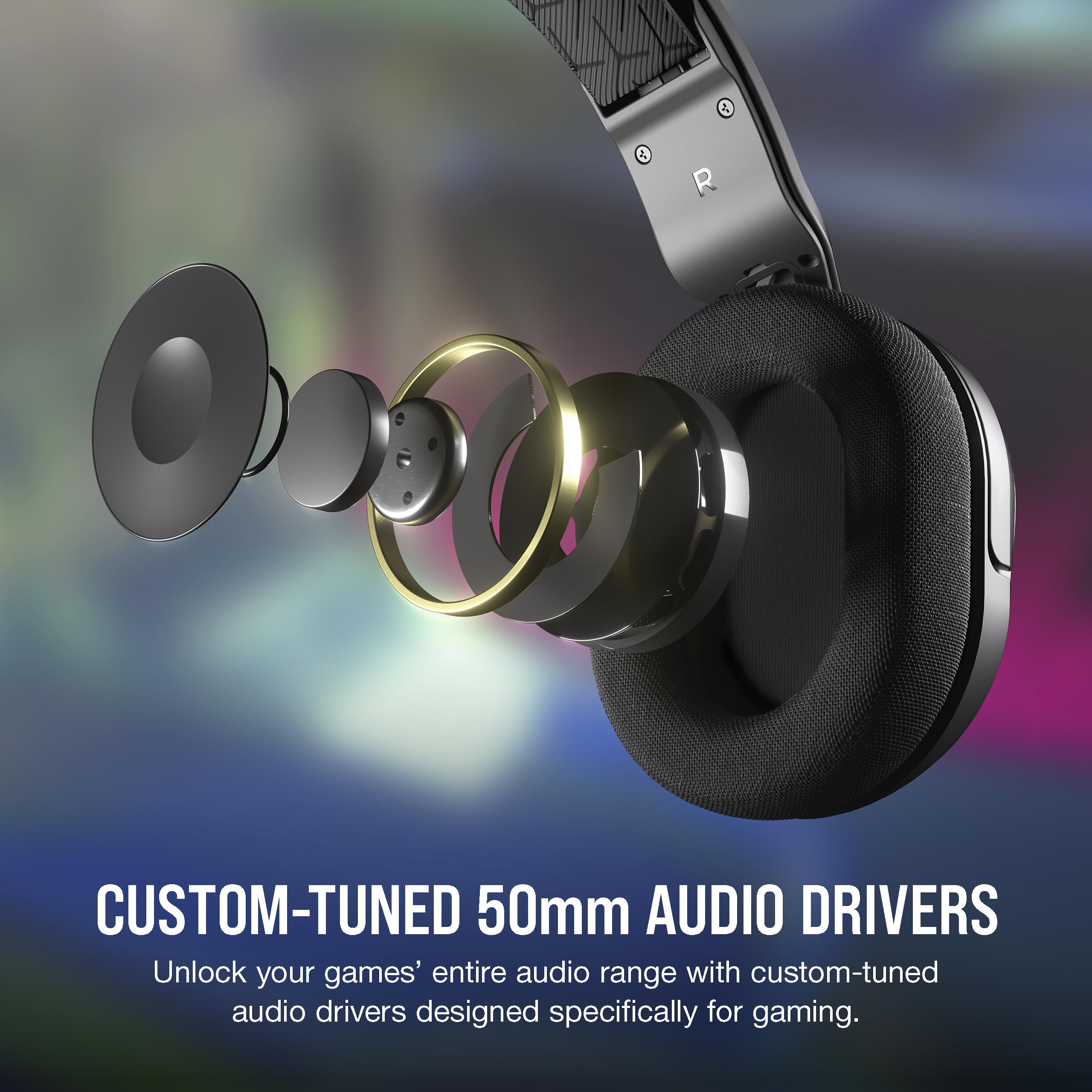 Corsair HS35 Surround v2 Wired Gaming Headset with Dolby 7.1 & Omni-Directional Mic - Universal 3.5mm for PC, Mac, PS5, PS4, Xbox, Switch, Mobile - Carbon Black - Perfect for Competitive Gaming & Streaming