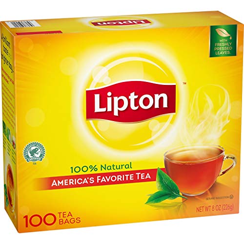 Premium Tea Bags - 100 Count Regular Black Tea Bags for Hot & Iced Tea | Perfect for Home, Office or Restaurant Use