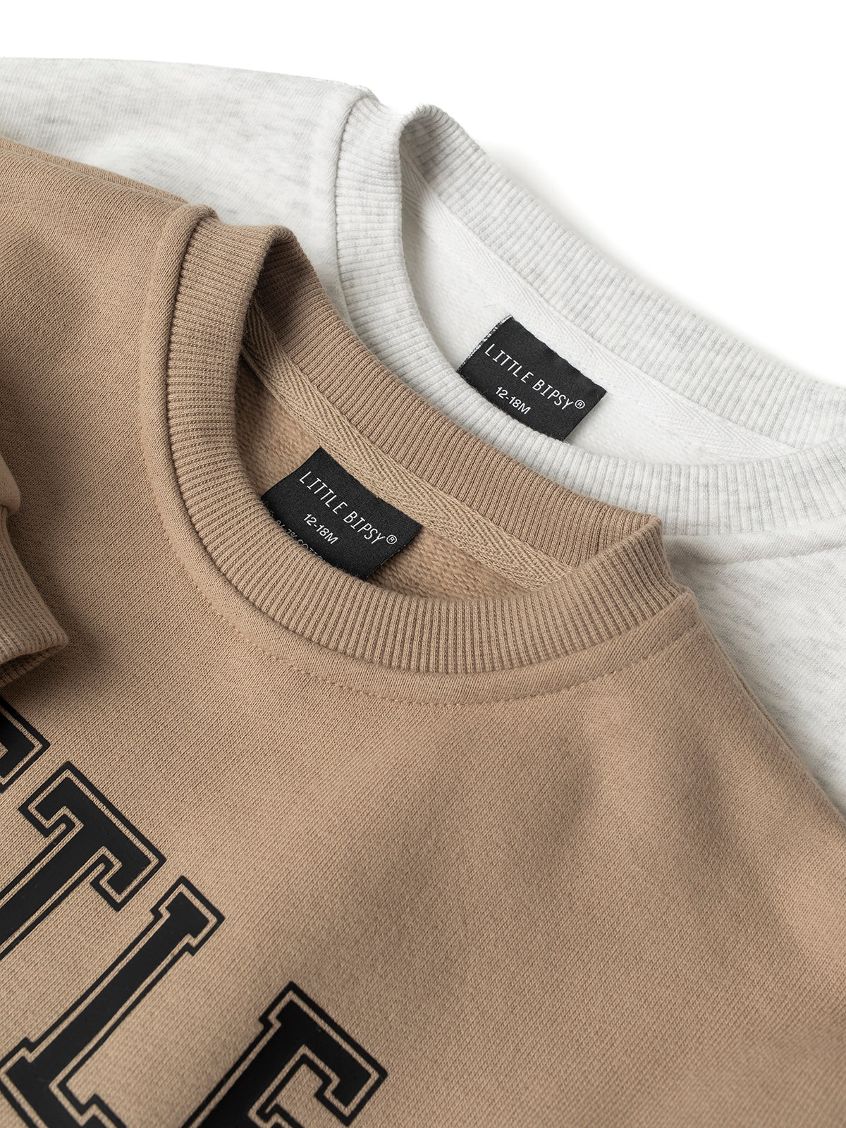 LB Collegiate Crewneck Sweatshirt - Soft Grey Cotton Pullover for Men & Women | Casual Wear, Street Style, College Outfit, Loungewear