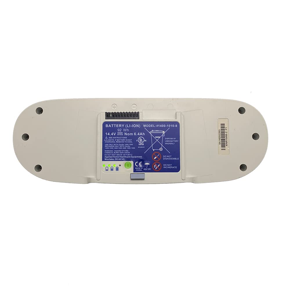 Original BA-300 Replacement 14.4V 92Wh 6.4Ah Li-ion Battery for #1400-1010-8 Oxygen Machine - Compatible with LINCARE Portable Oxygen Concentrators - Perfect for Travel, Emergency & Home Healthcare Use
