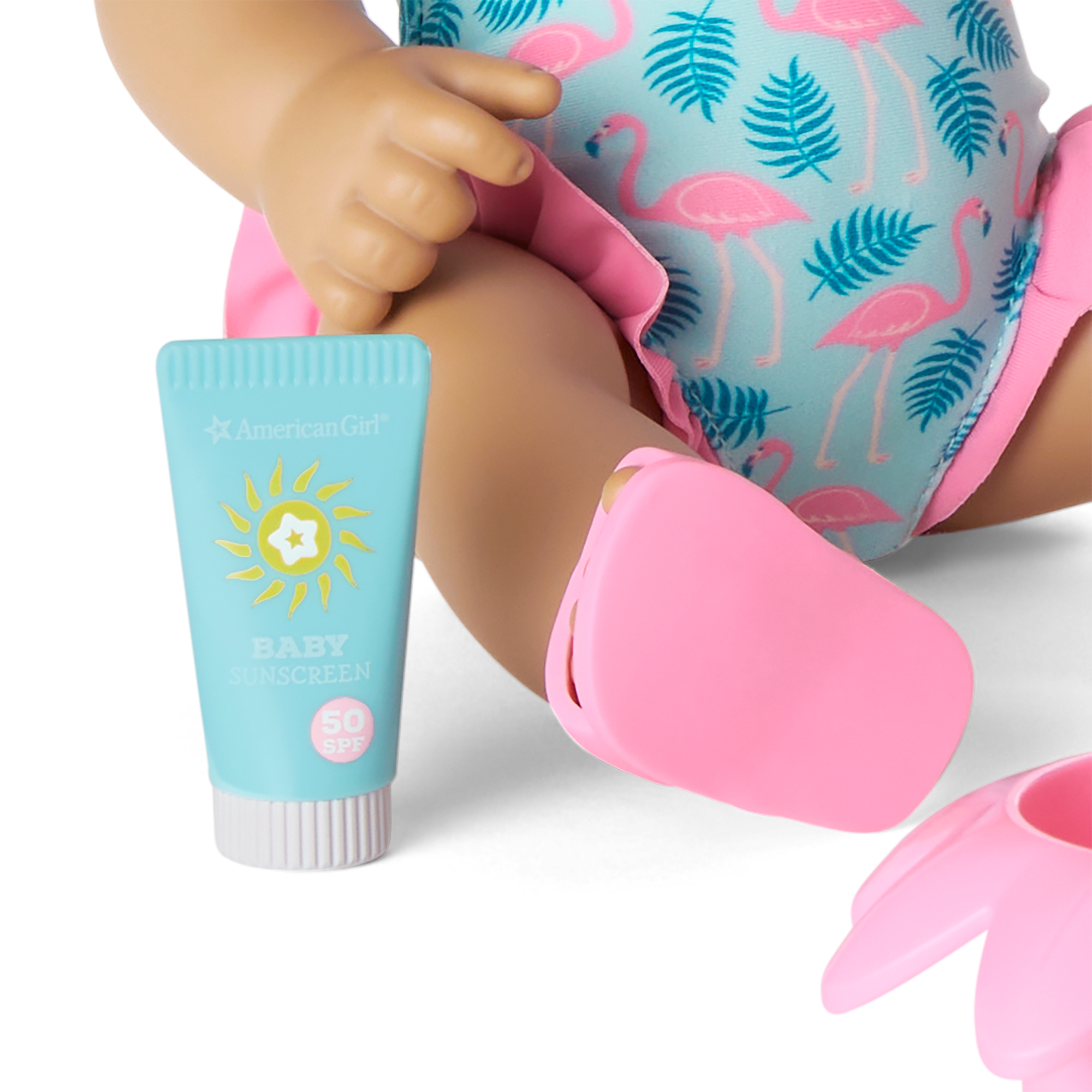 Flamingo Fun Play Set for Bitty Baby Splash - Adorable Bath Toy for Toddlers & Kids - Perfect for Pool, Beach & Bathtime Play