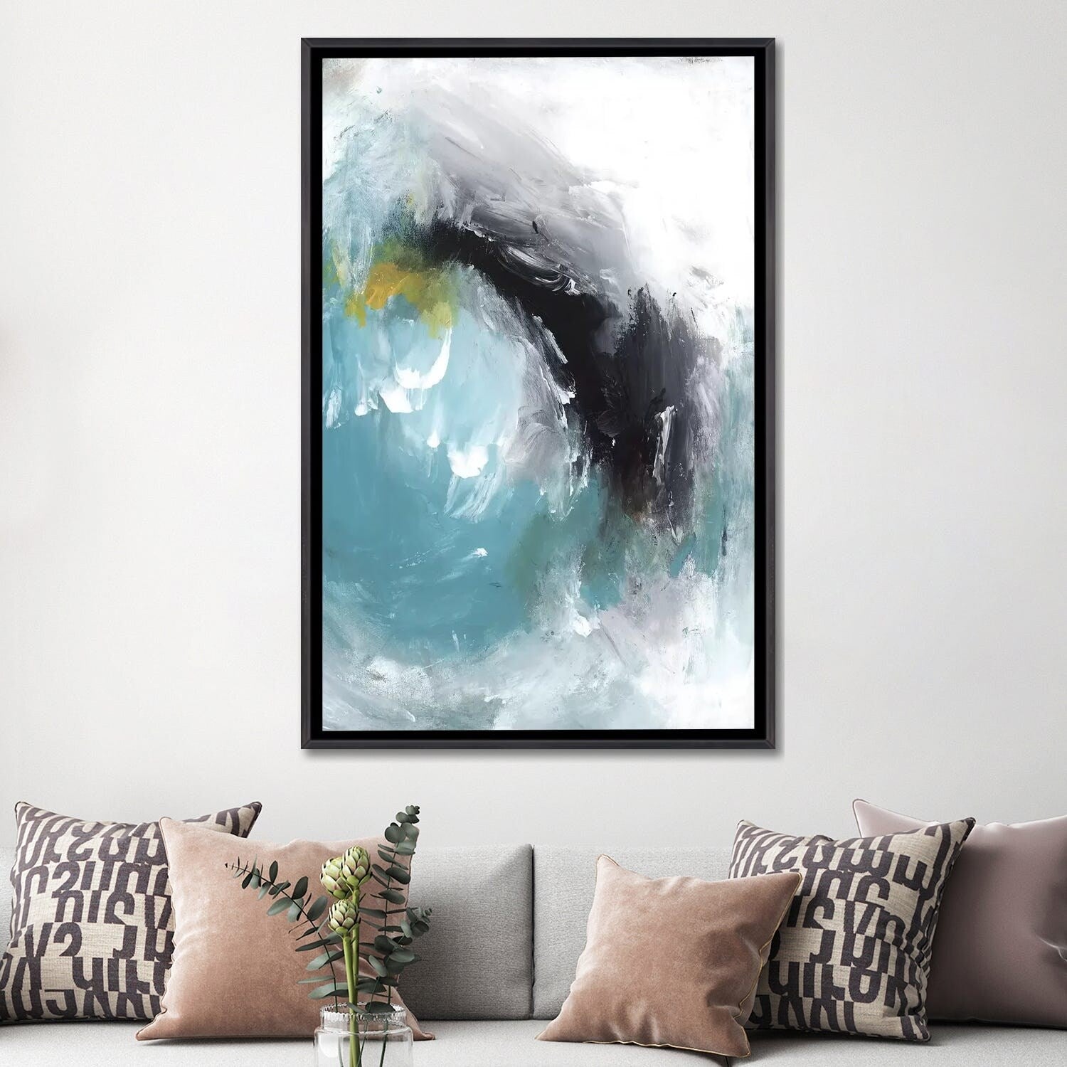 PI Studio Framed Aquamarine I - Elegant Wall Art for Living Room, Bedroom & Office Decor