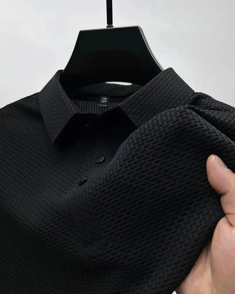 Men's Short Sleeve Polo Shirt - Breathable Cotton Casual Shirt for Golf, Work & Everyday Wear | Loop Up Brand