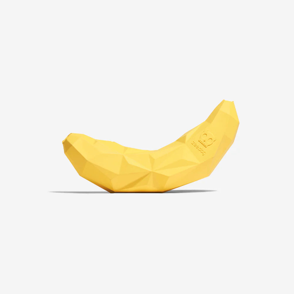 Zee.Dog Super Banana Interactive Dog Toy - Treat Dispenser for Small & Large Dogs - Fun Chew Toy for Training & Playtime at Home or Outdoors