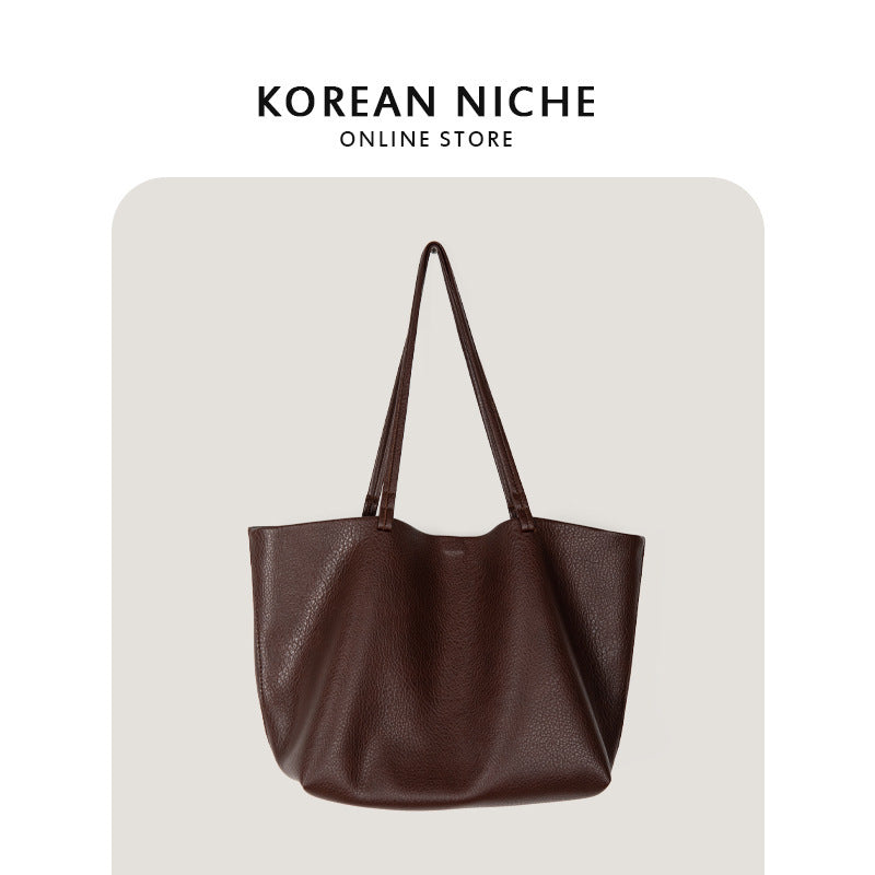 Vegan Leather Large Capacity Tote Bag - Soft Shoulder & Underarm Handbag for Women | Perfect for Work, Travel & Everyday Use