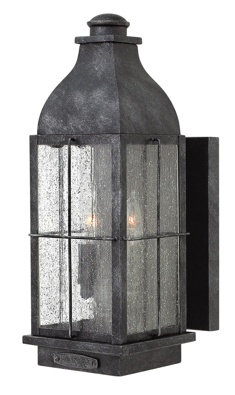 Bingham LED Wall Mount Light Fixture in Greystone - Modern Dimmable Sconce for Bedroom, Living Room, and Hallway Lighting