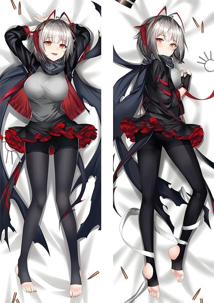 ArkNights: W 20709 Graceful Figure Anime Body Pillow Cover - Double-Sided Peach Skin & Short Plush Pillowcase for Anime Fans | Perfect for Cosplay, Gaming Rooms & Anime Collections