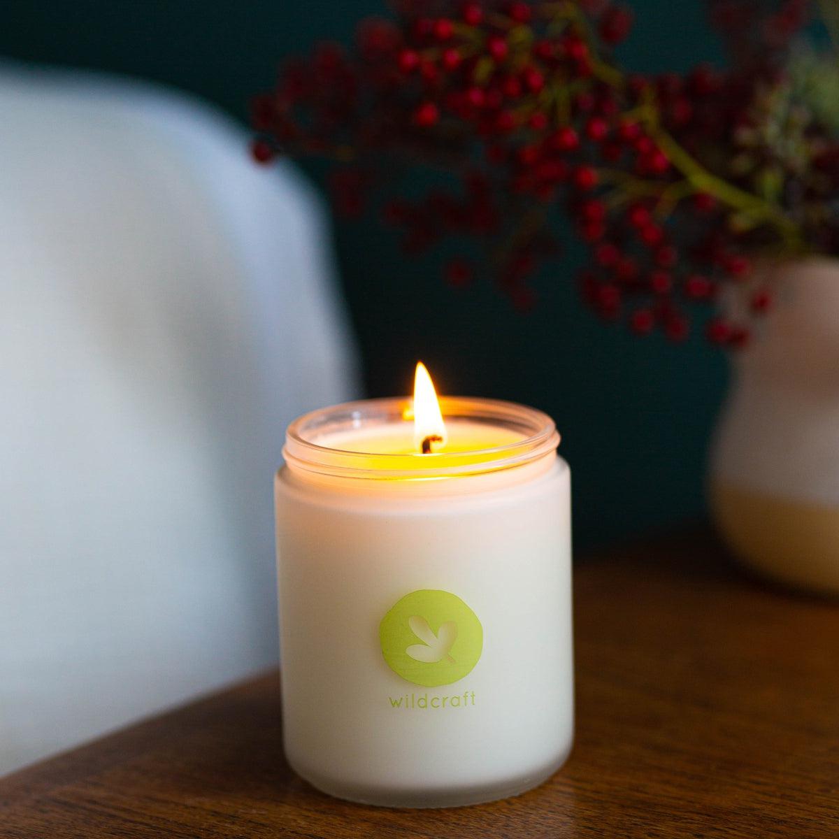 Wildcraft Awaken Scented Candle - Natural Soy Wax Aromatherapy Candle for Relaxation, Meditation & Home Decor | Perfect for Yoga, Spa & Bedroom Ambiance